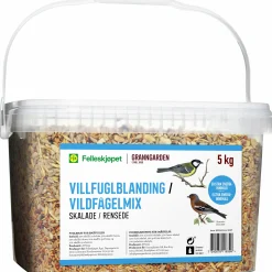 Fågelmat Vildfågelmix Skalfri Hink 5kg>Granngården Online
