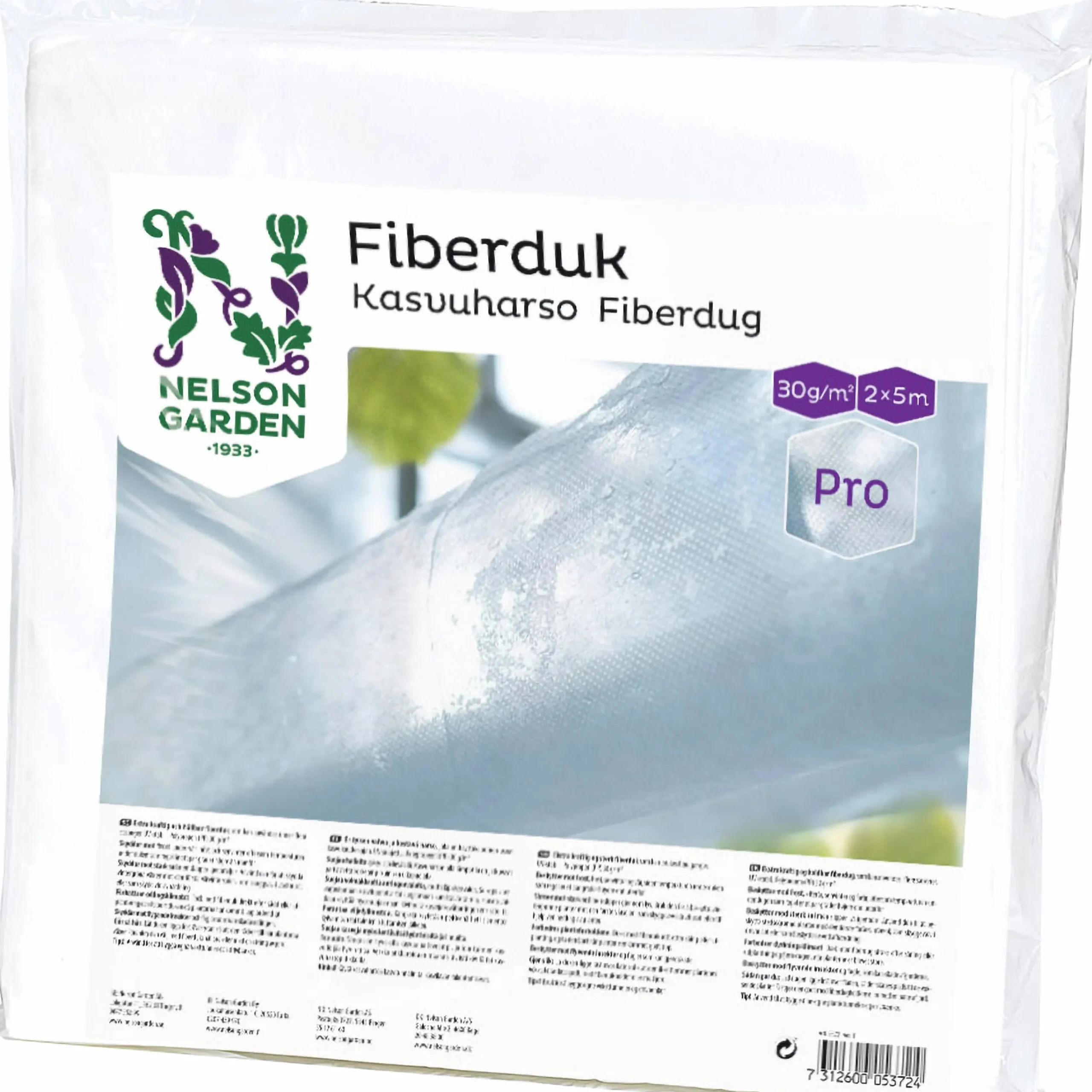 Fiberduk 30g/m² Vit 2x5m>Nelson Garden New