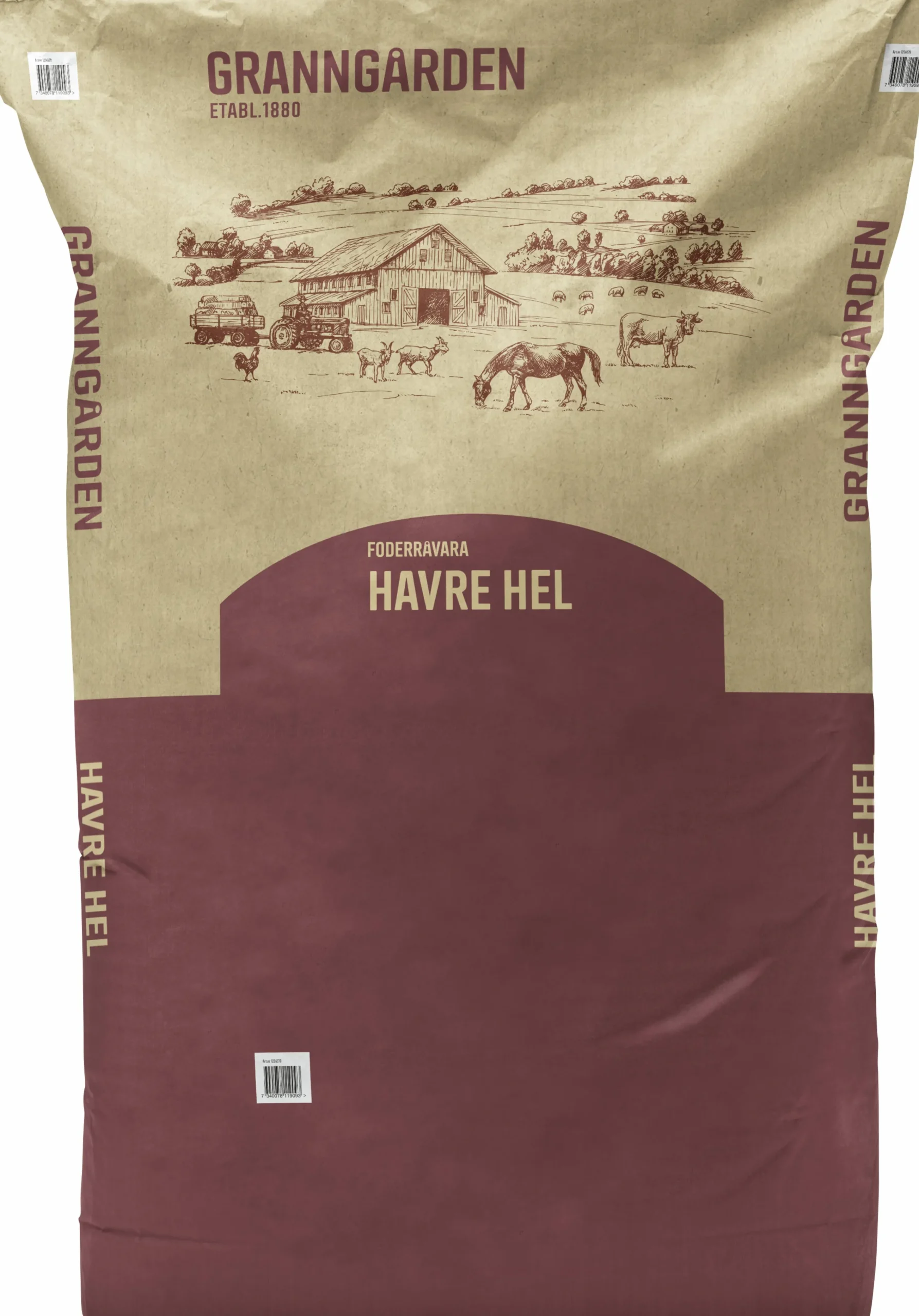 Foderråvara Havre Hel 18kg>Granngården