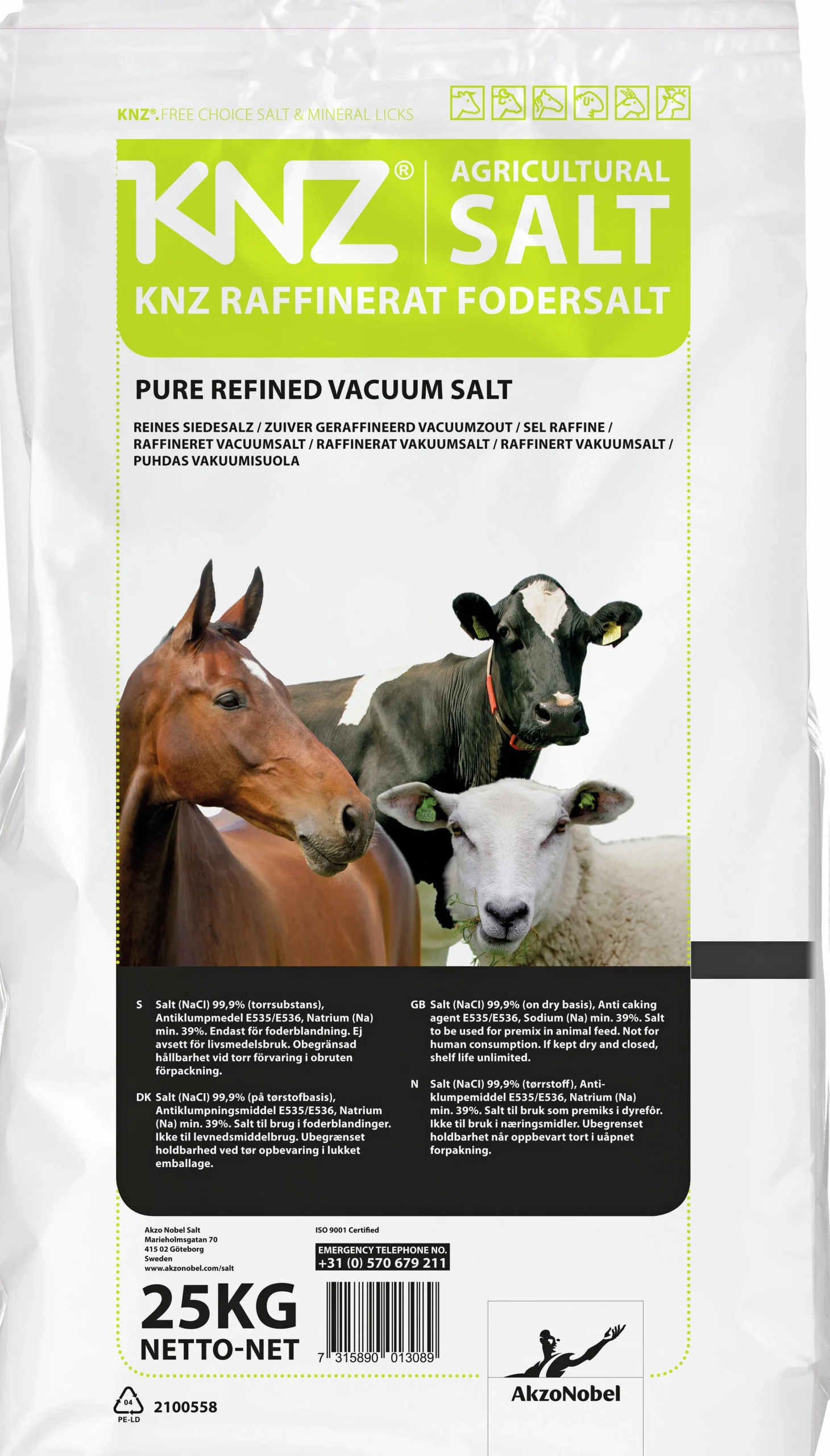 Fodersalt Raffinerat 25kg>KNZ Best