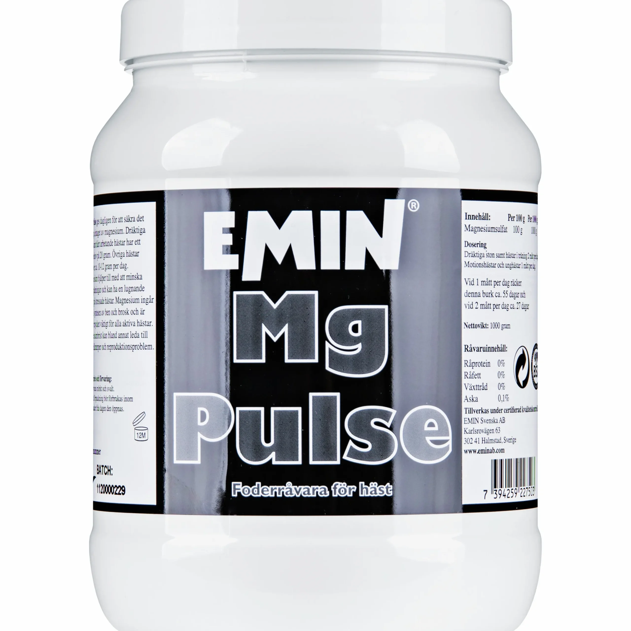 Fodertillskott Mg Pulse 1000g>Emin Online