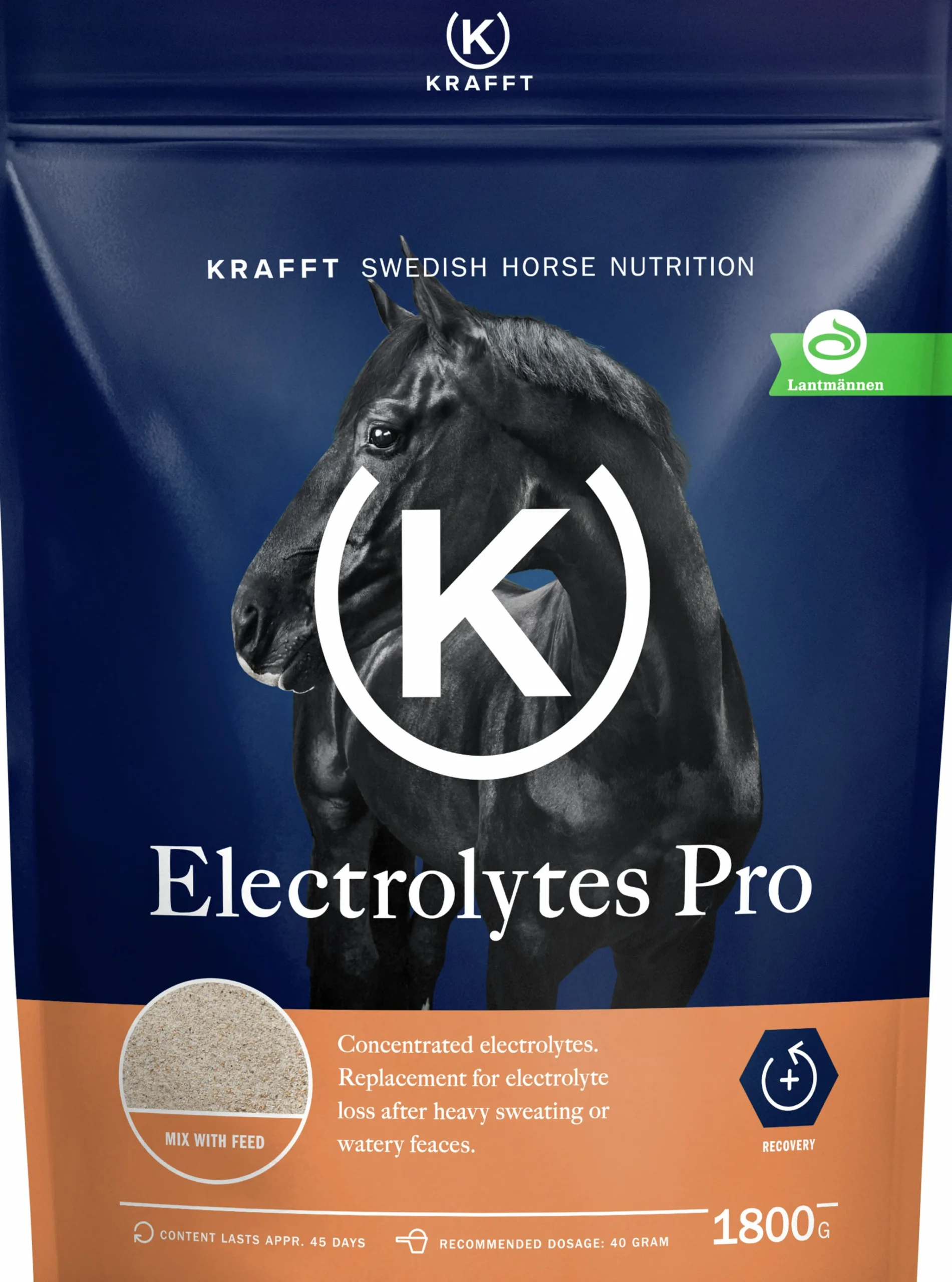 Fodertillskott Electrolytes Pro 1800g>Krafft Hot