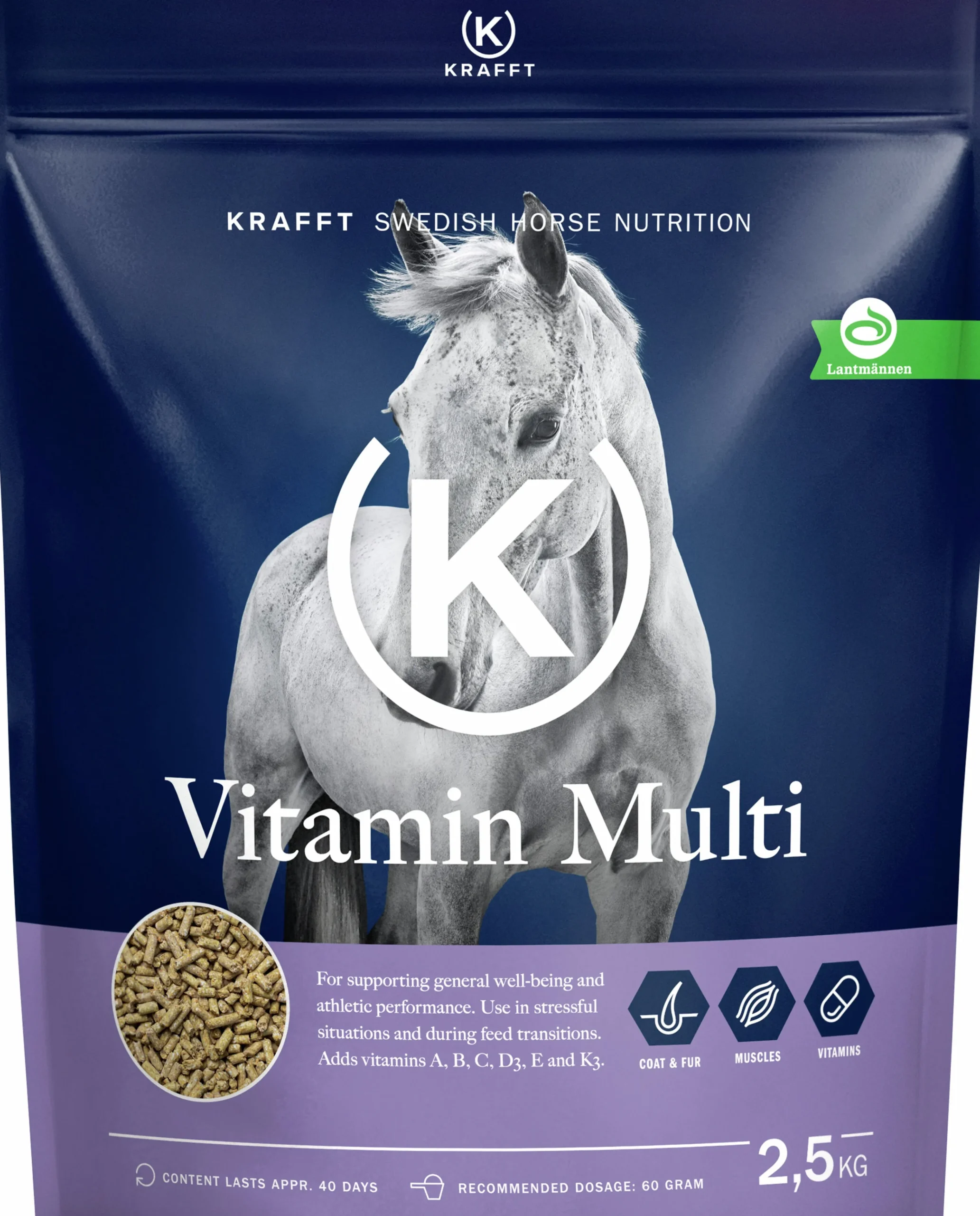Fodertillskott Vitamin Multi Pellets>Krafft Outlet