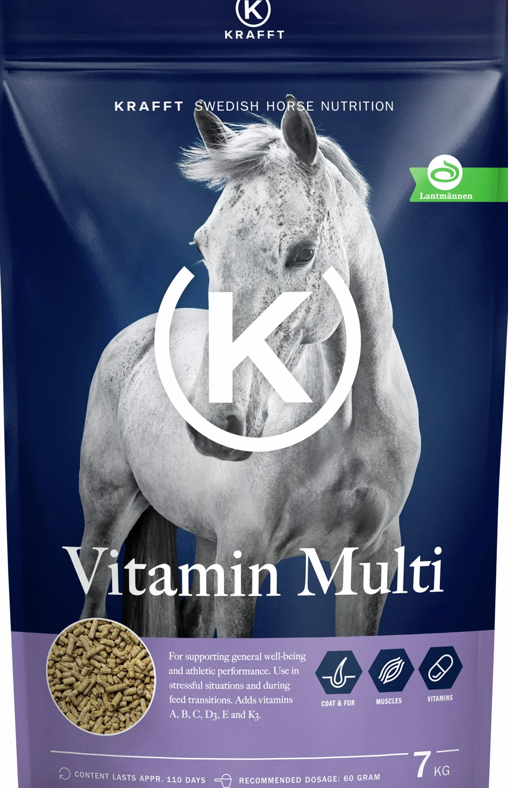 Fodertillskott Vitamin Multi Pellets>Krafft Outlet