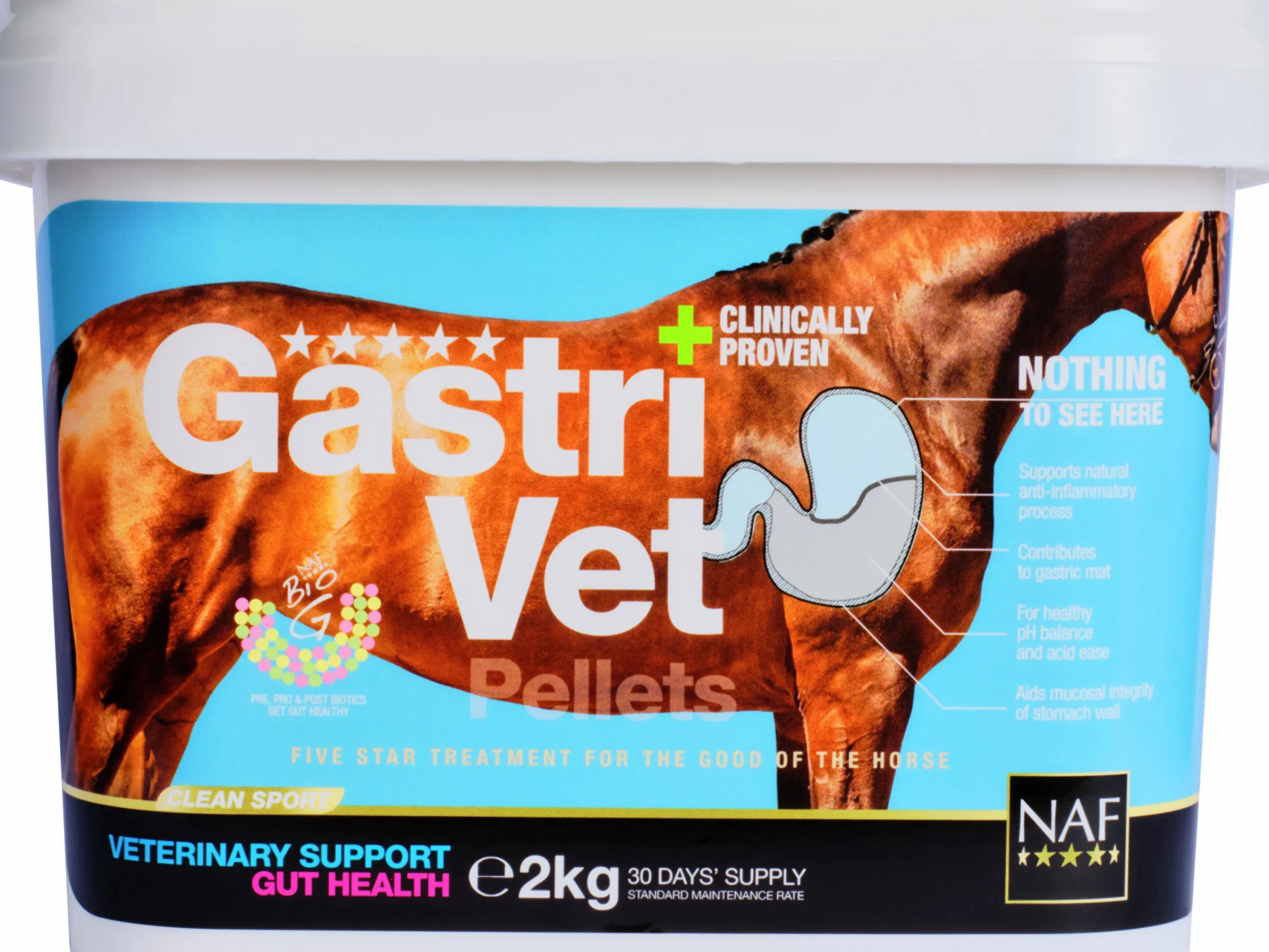 Fodertillskott GastriVet 2kg>NAF Best