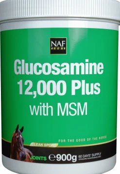 Fodertillskott Glukosamin 12 000 Plus med MSM 900g>NAF Hot