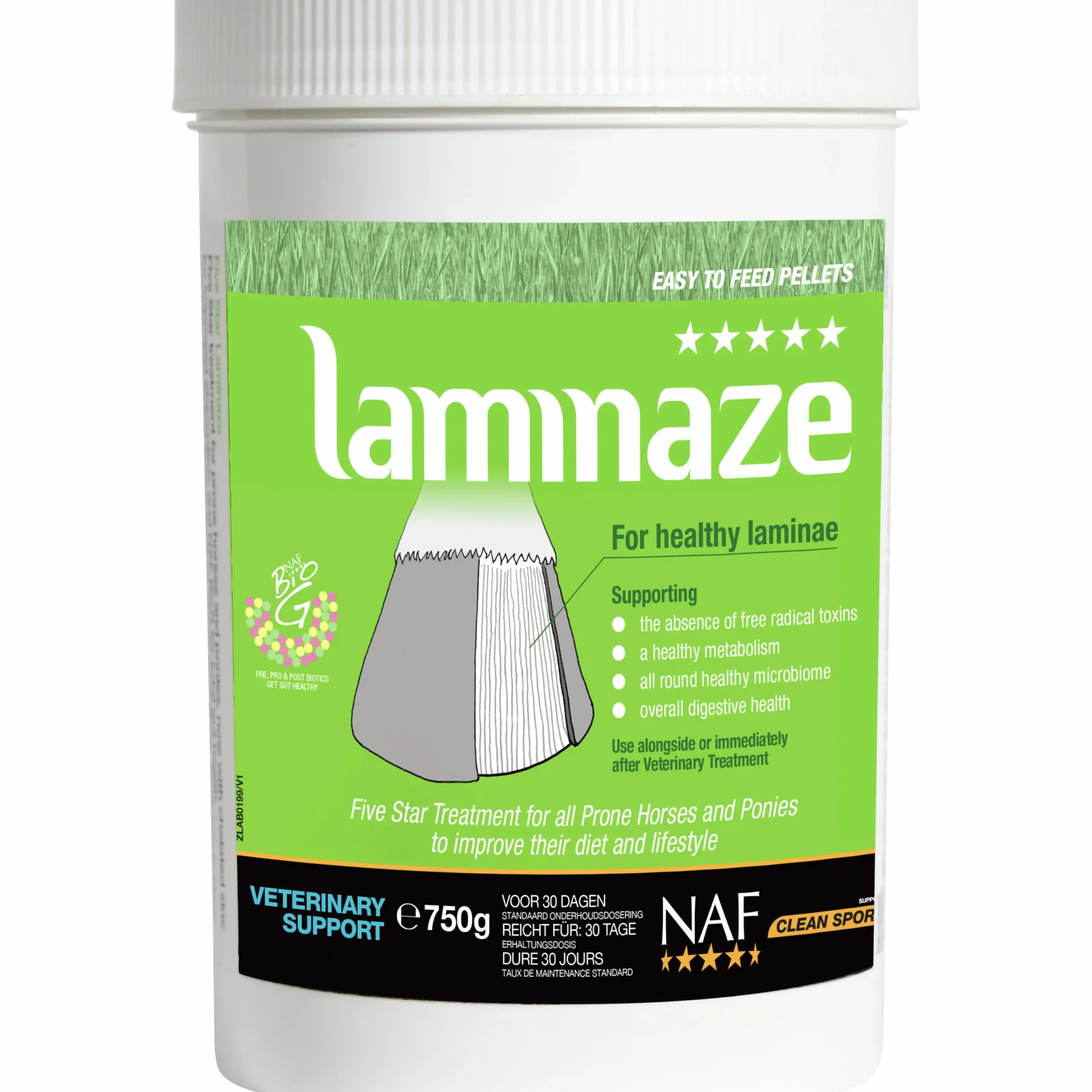 Fodertillskott Laminaze Pellets 750g>NAF