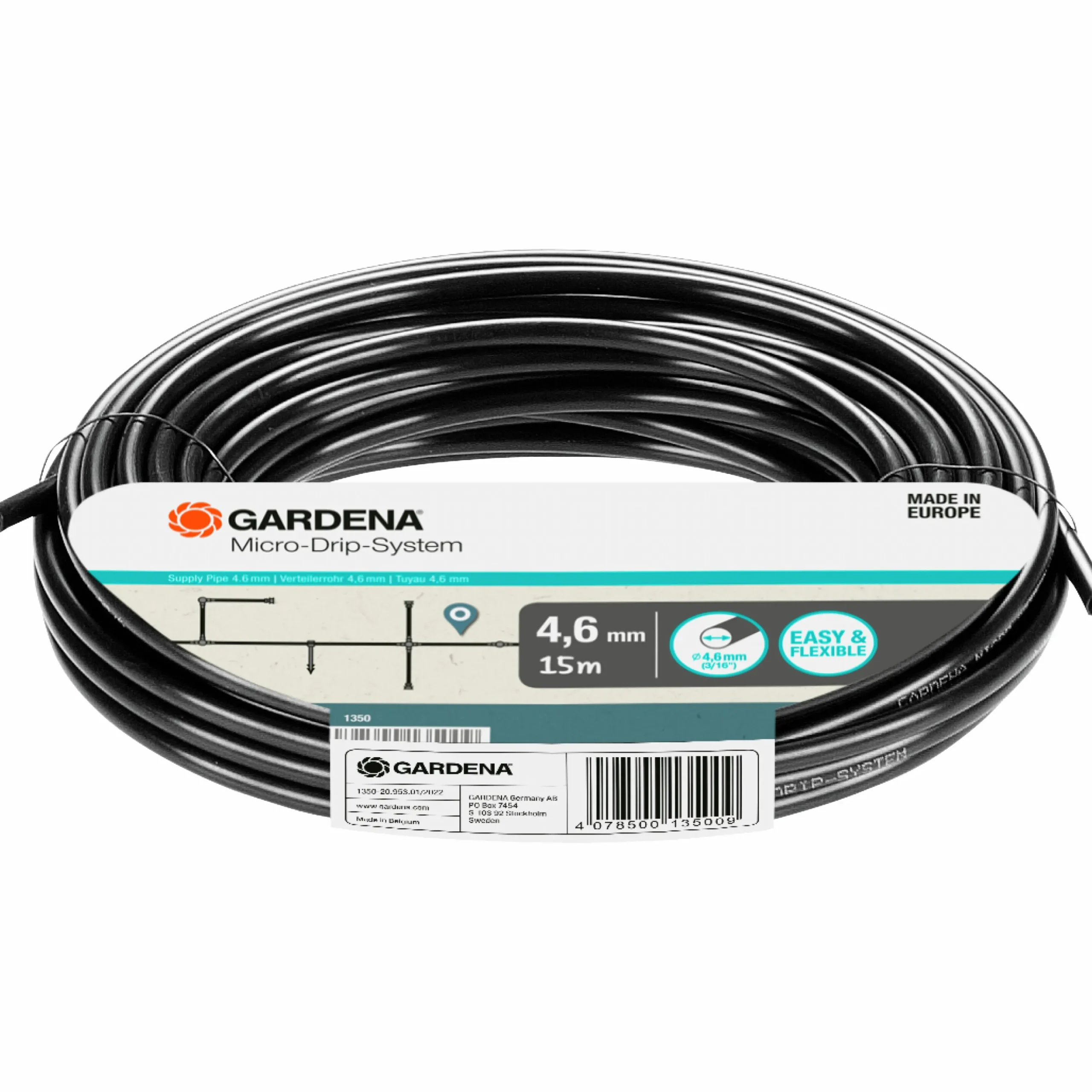 Fördelarrör MicroDrip 3/16" 15m>Gardena Hot