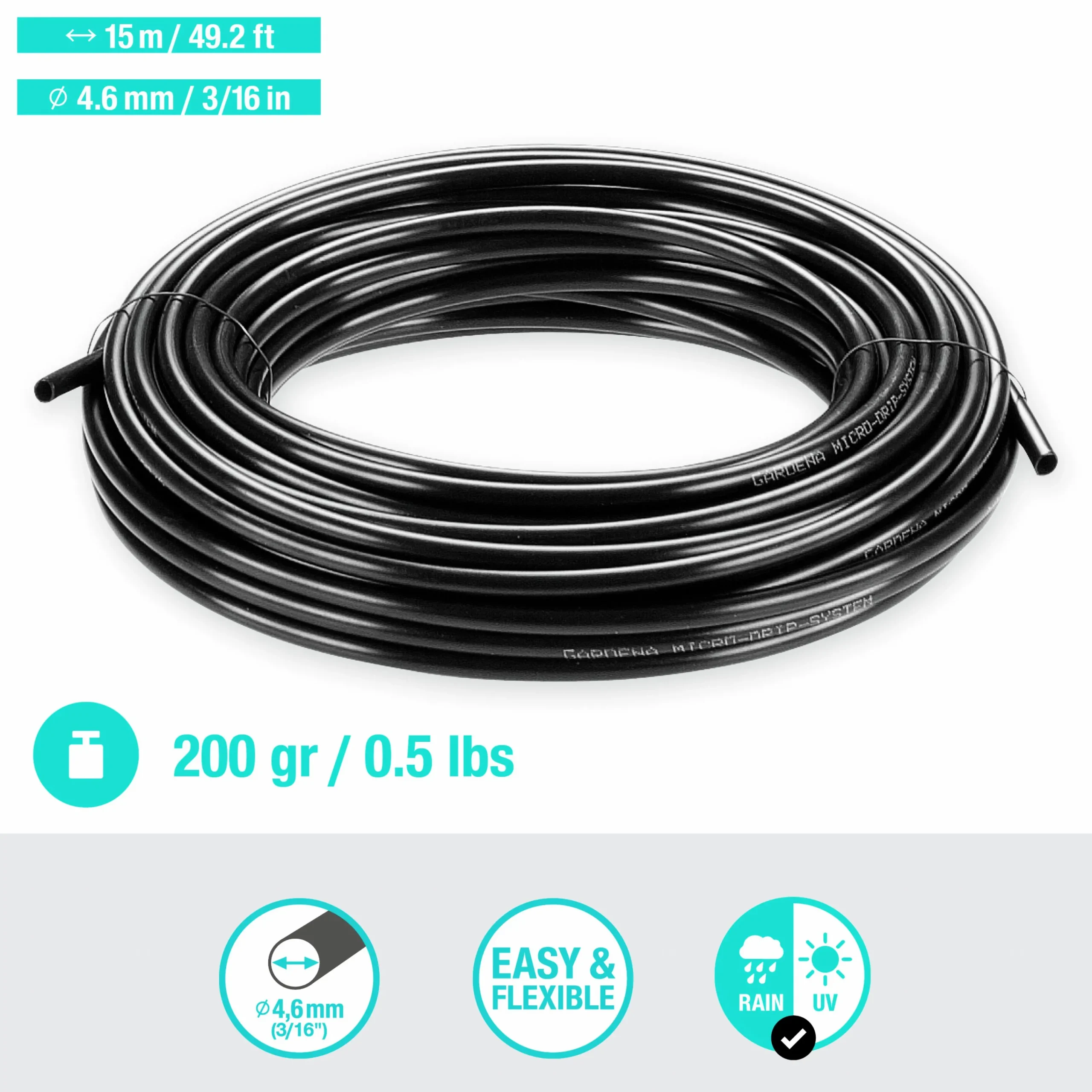 Fördelarrör MicroDrip 3/16" 15m>Gardena Hot