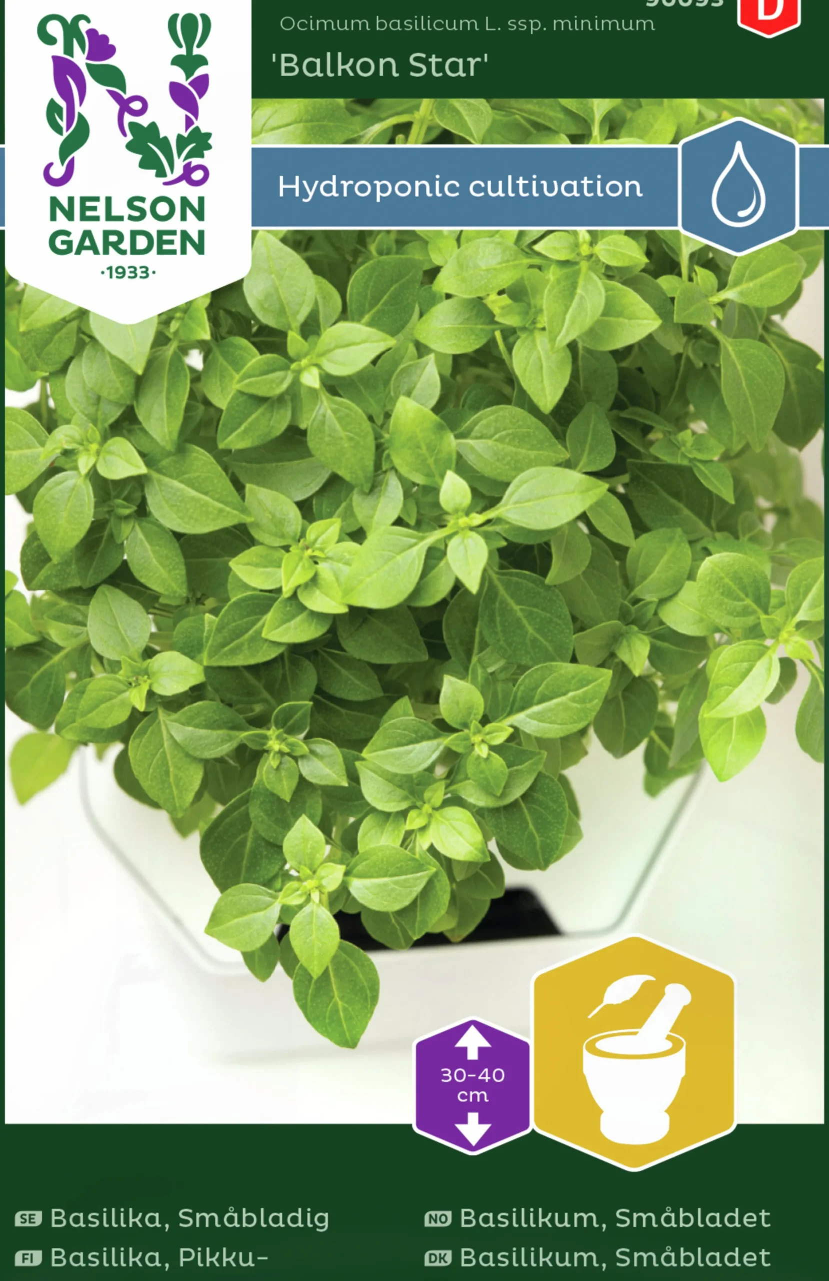 Fröer Basilika Balkan Star Småblad Hydroponisk>Nelson Garden Discount