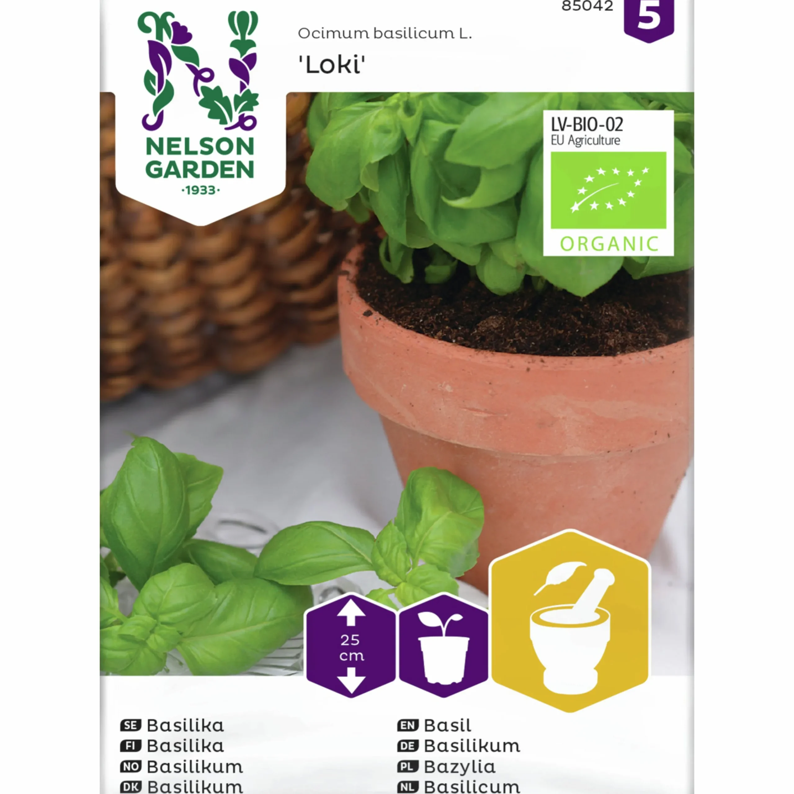Fröer Basilika Grön Loki Organic>Nelson Garden Discount
