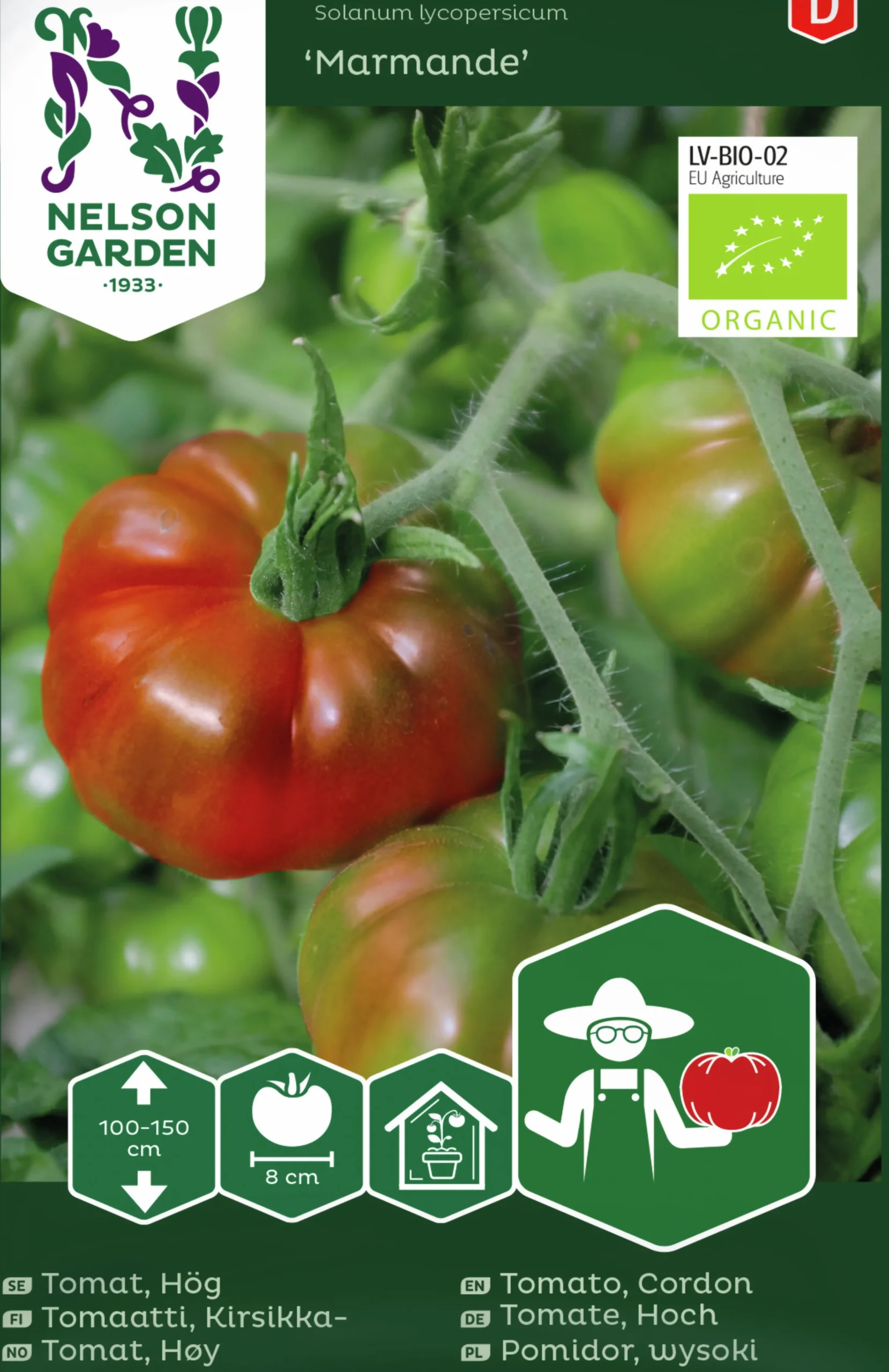 Fröer Bifftomat Marmande Hög Organic>Nelson Garden Online
