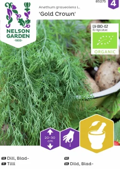 Fröer Bladdill Gold Crown>Nelson Garden New