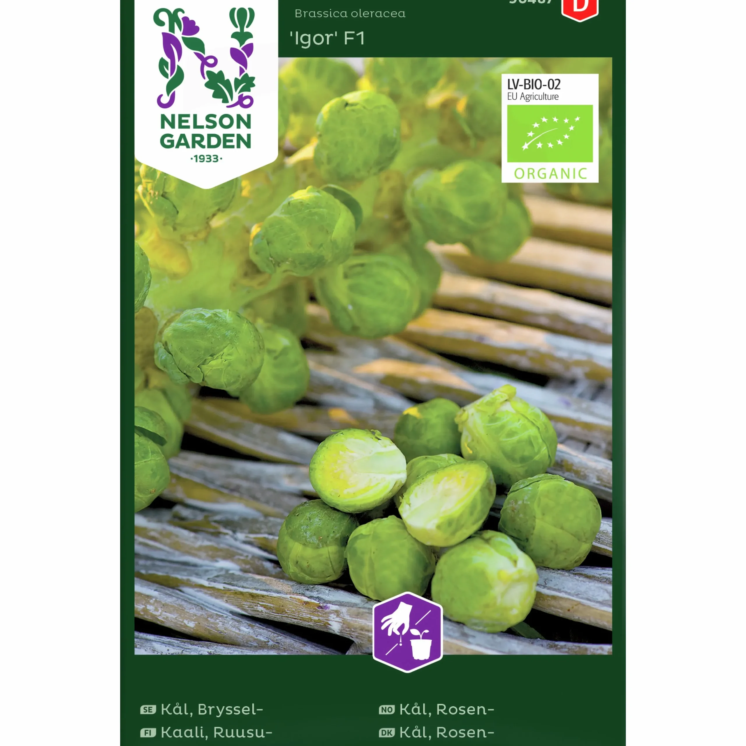 Fröer Brysselkål Igor F1 Organic>Nelson Garden Outlet