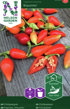 Fröer Chilipeppar Biquinho>Nelson Garden New