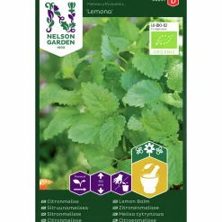 Fröer Citronmeliss Lemona Organic>Nelson Garden Outlet