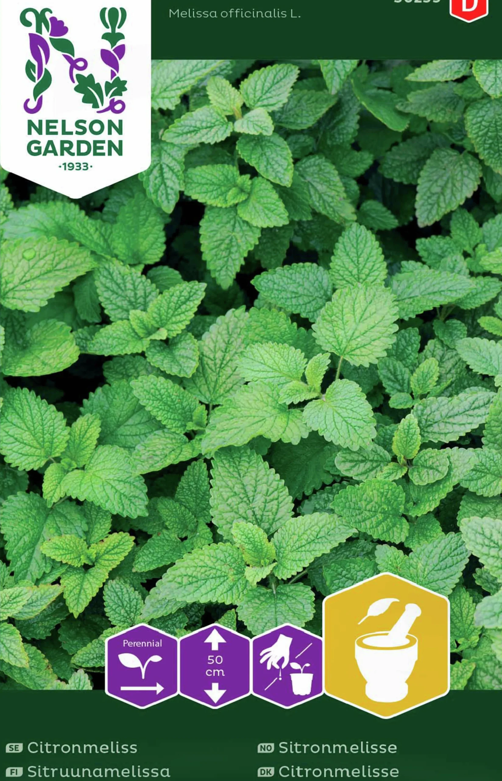 Fröer Citronmeliss>Nelson Garden New