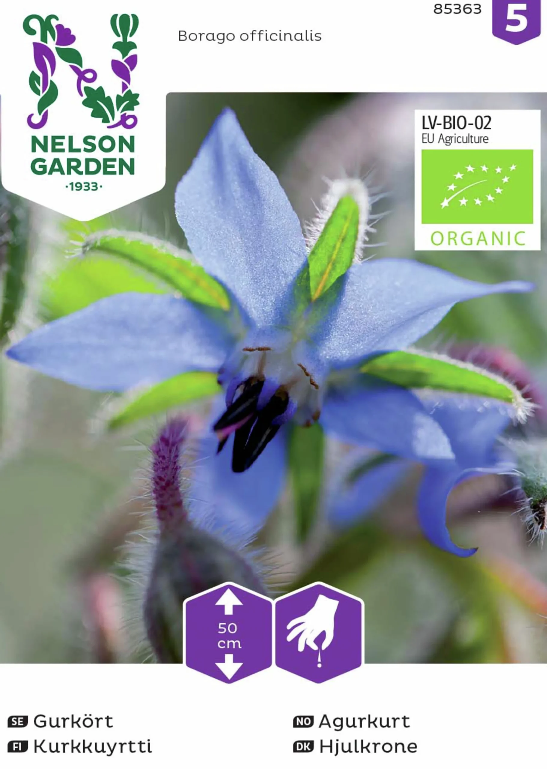 Fröer Gurkört Organic>Nelson Garden Best