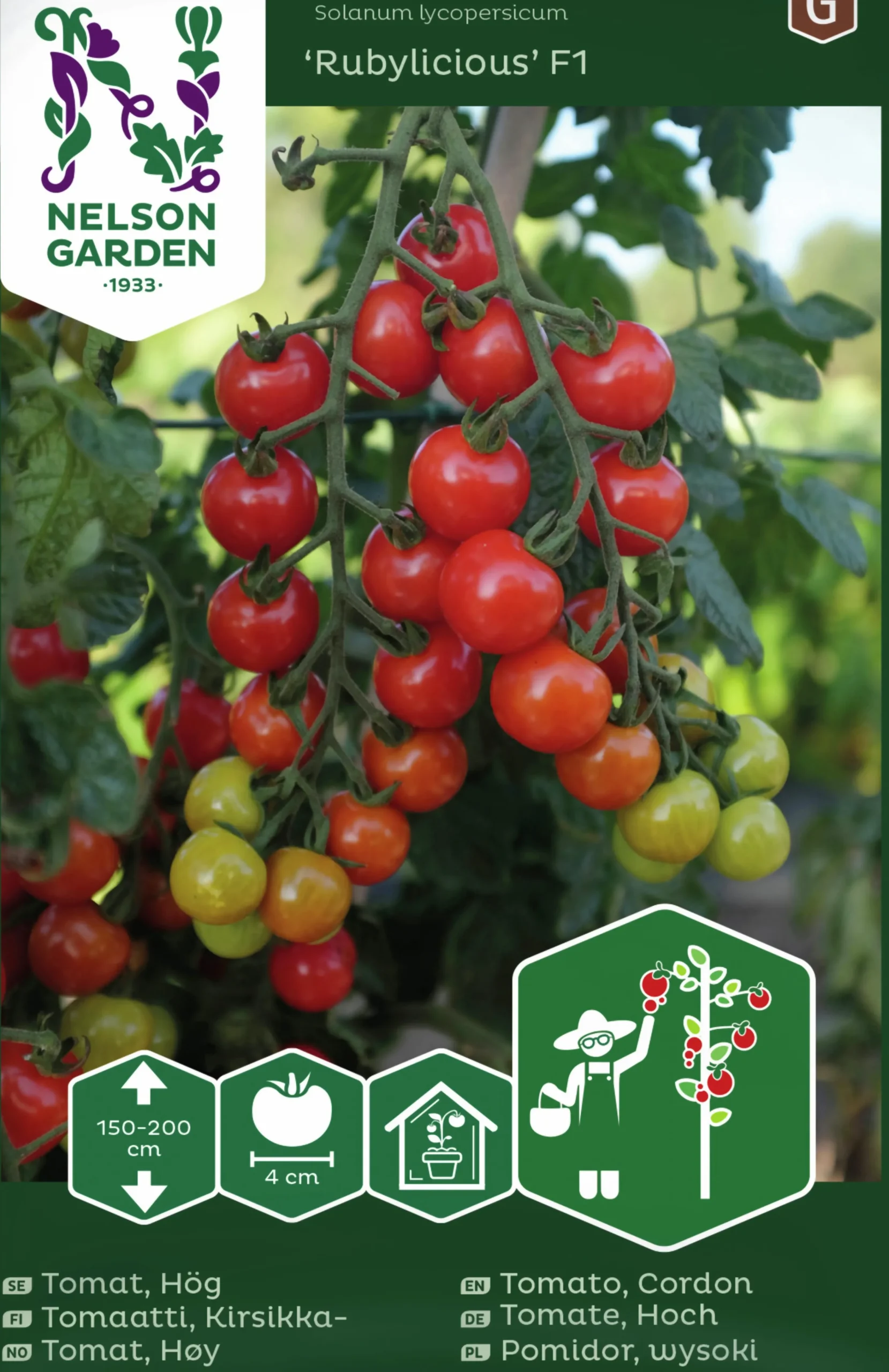 Fröer Körsbärstomat Rubylicious F1 Hög>Nelson Garden Clearance