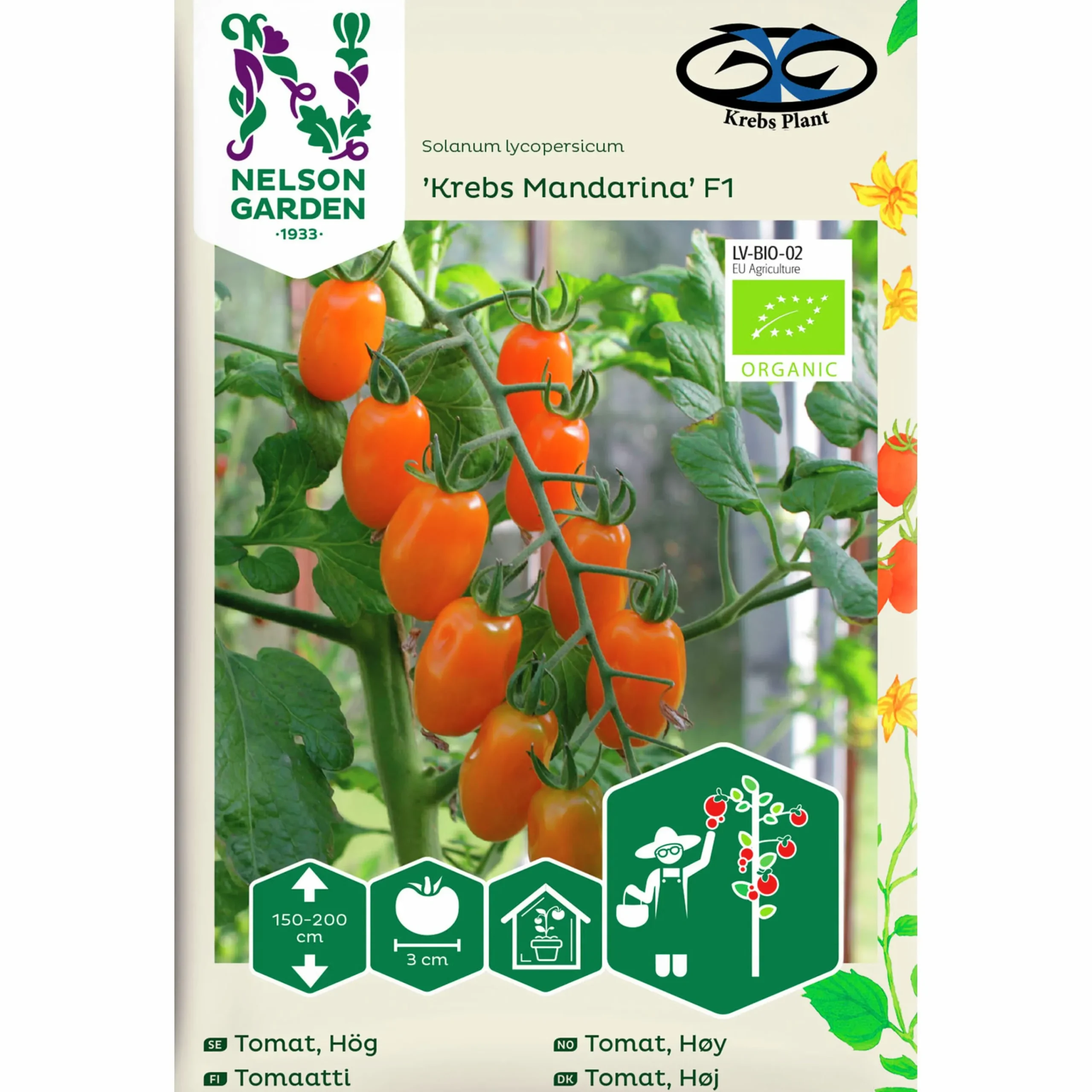 Fröer Körsbärstomat Krebs Mandarina Hög>Nelson Garden Sale