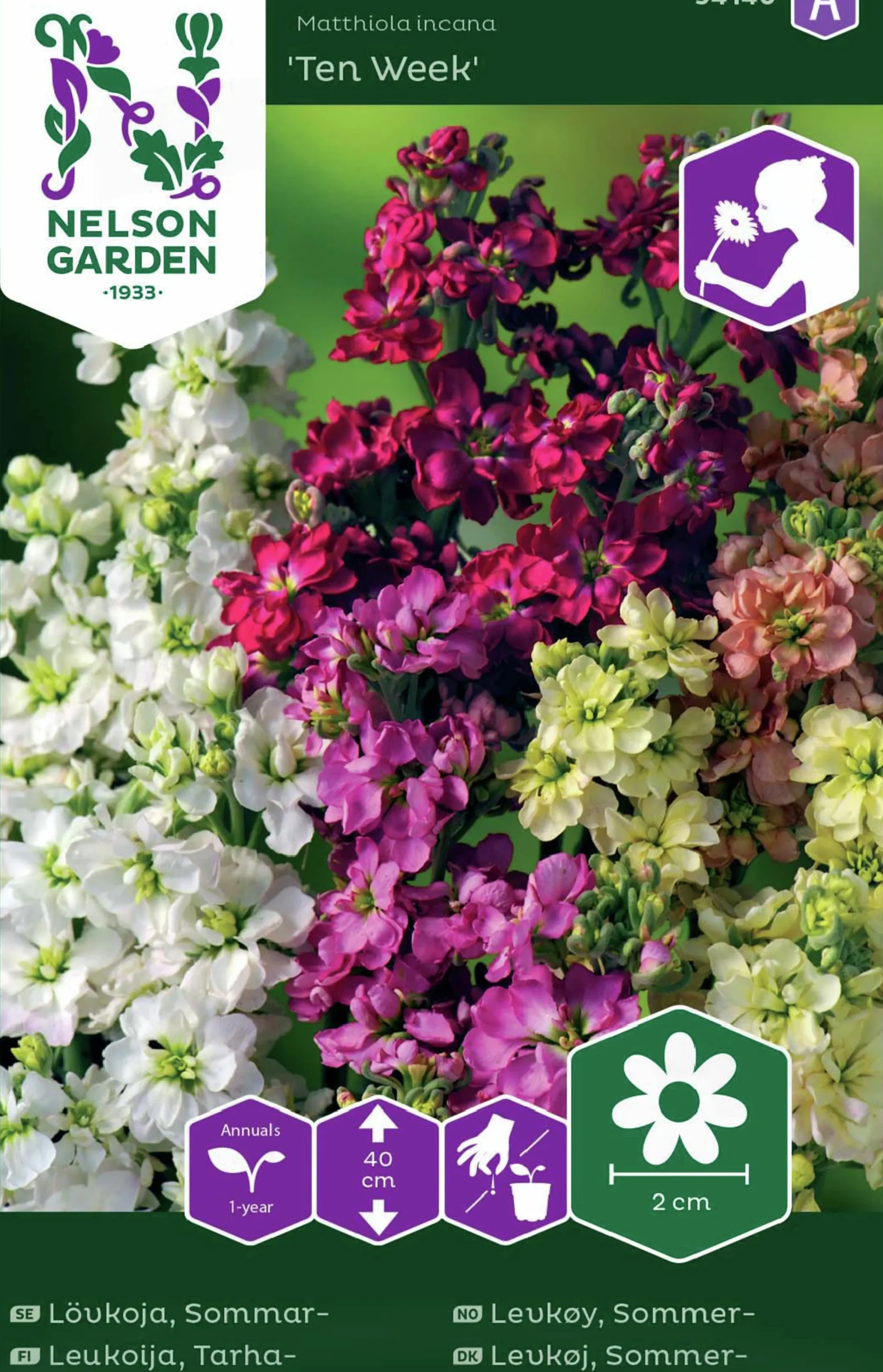 Fröer Lövkoja Ten Week Mix Färg>Nelson Garden Hot