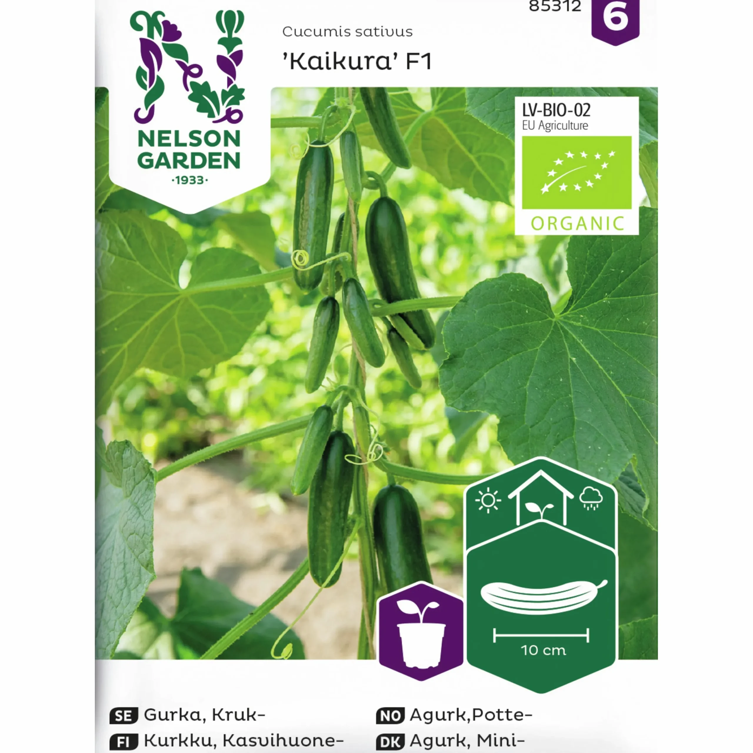 Fröer Minigurka Kaikura F1 Organic>Nelson Garden Discount