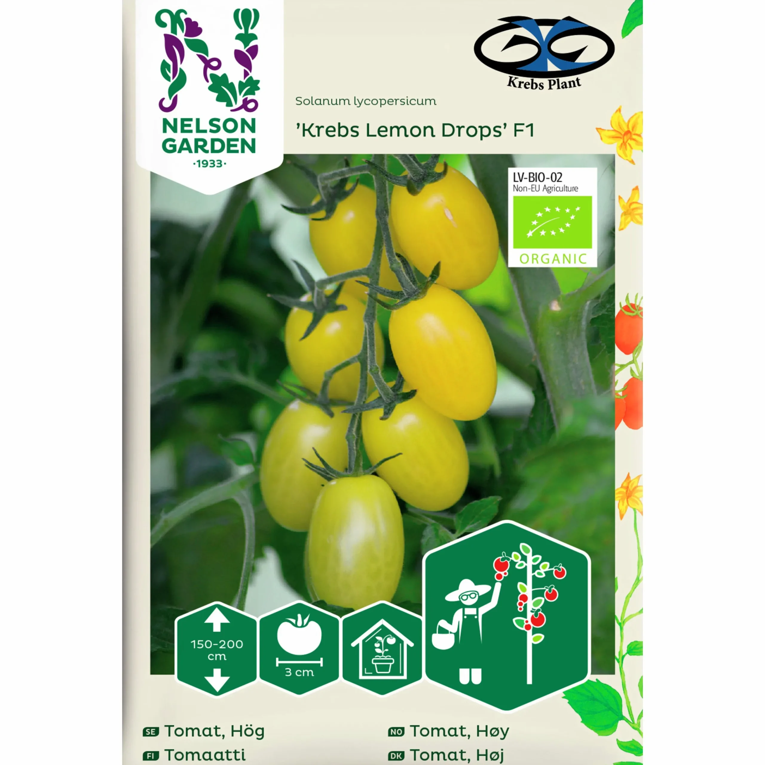 Fröer Miniplommontomat Krebs Lemon Drops Hög>Nelson Garden Sale
