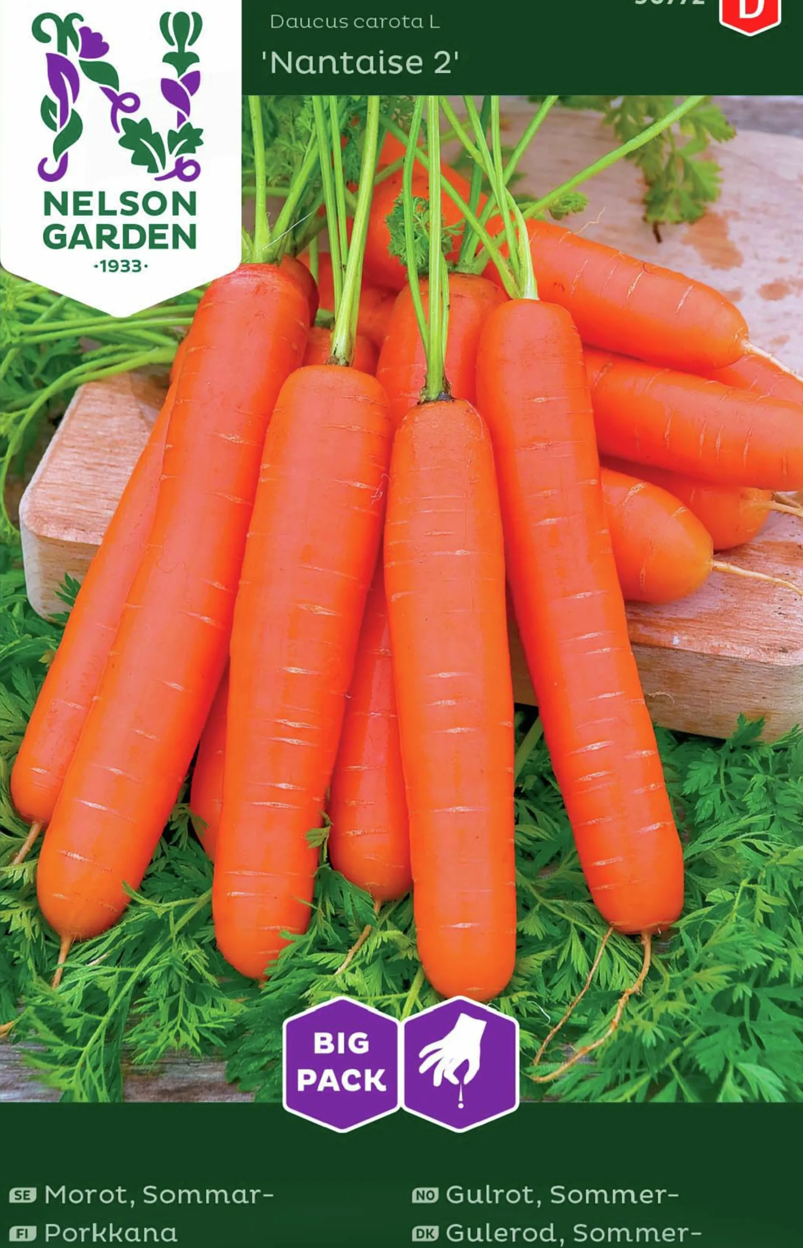 Fröer Morot Sommar Nantaise 2 Big Pack>Nelson Garden Discount