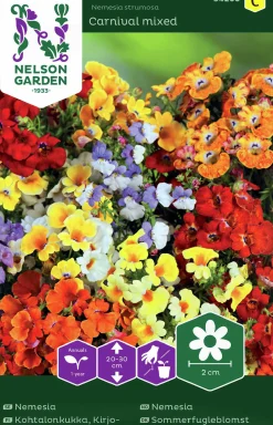 Fröer Nemesia Carnival Blandade Färger>Nelson Garden Best