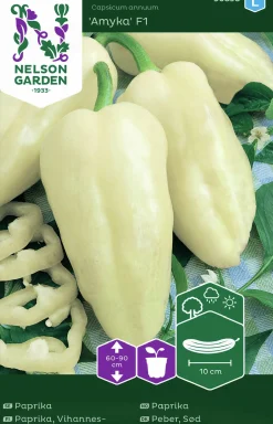 Fröer Paprika Amyka F1 Vit>Nelson Garden Discount