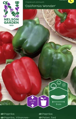 Fröer Paprika California Wonder>Nelson Garden Sale