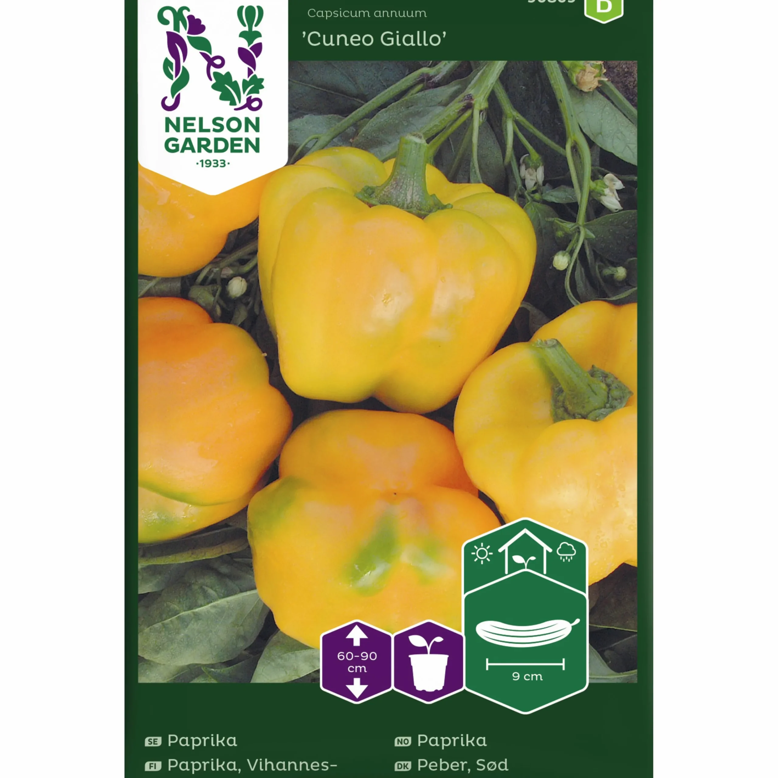 Fröer Paprika Cuneo Giallo>Nelson Garden Clearance