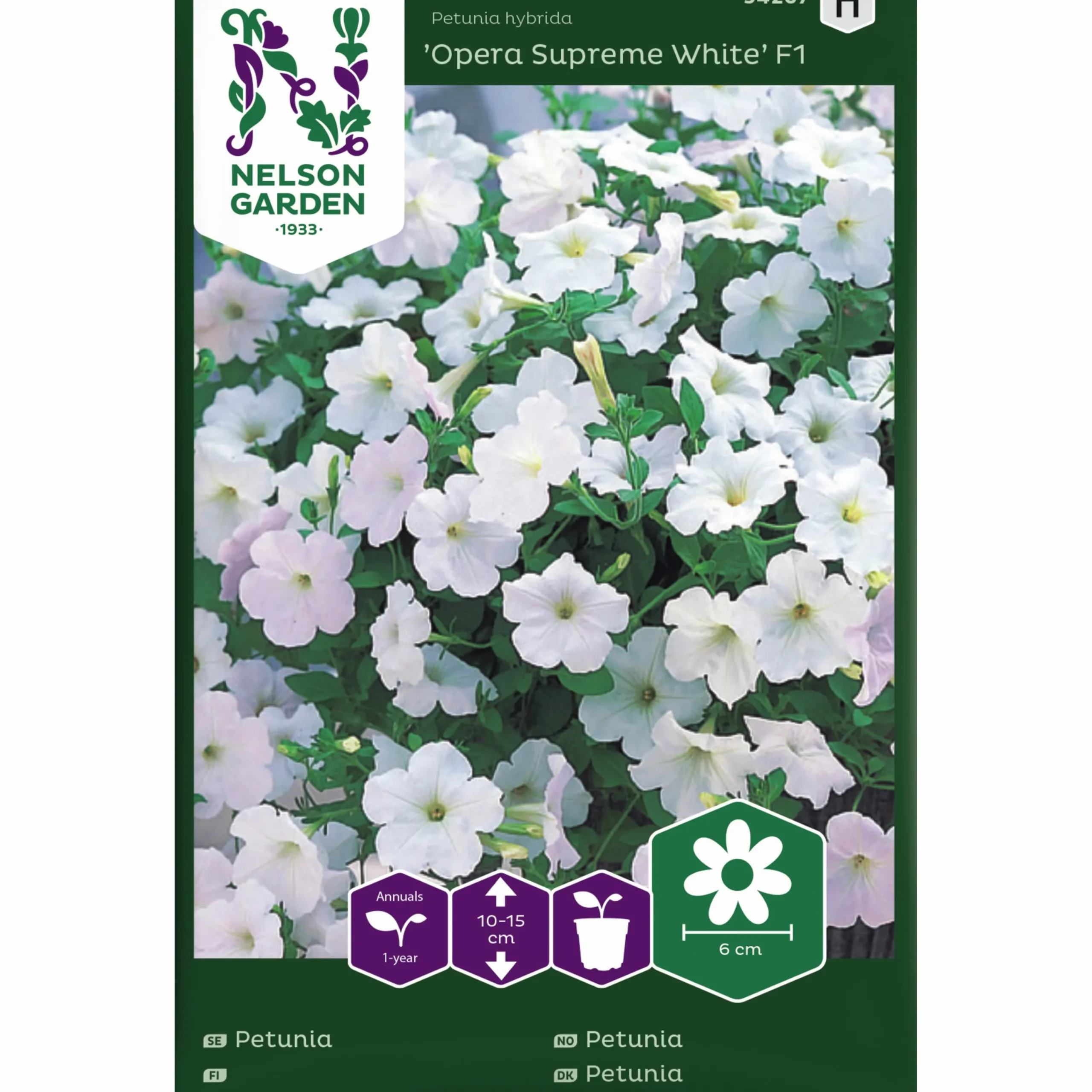 Fröer Petunia Opera Supreme White F1>Nelson Garden