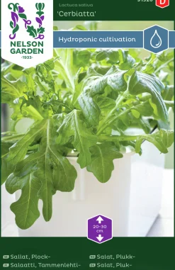 Fröer Plocksallat Cerbiatta Hydroponisk odling>Nelson Garden Discount