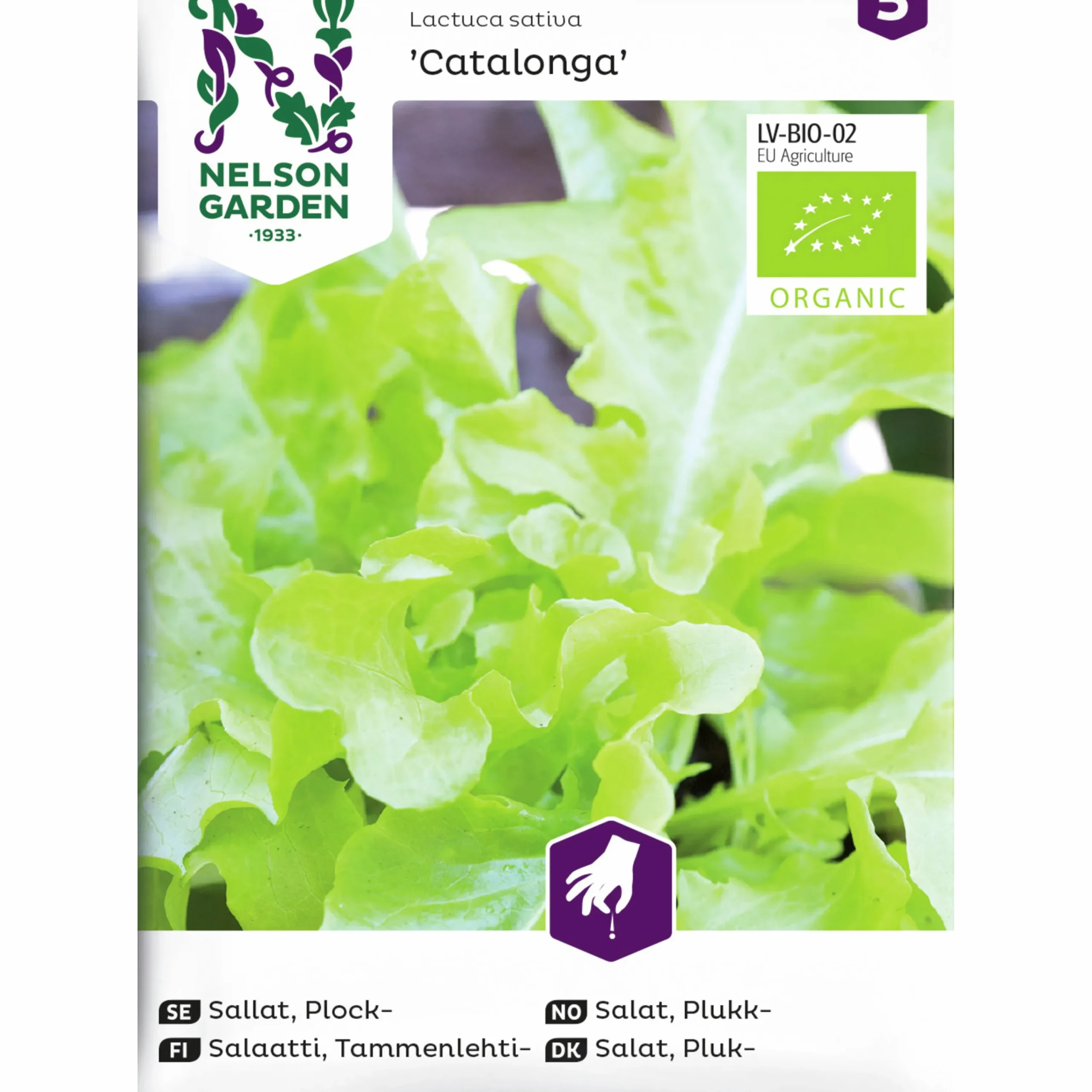 Fröer Plock sallat Catalonga Organic>Nelson Garden Hot