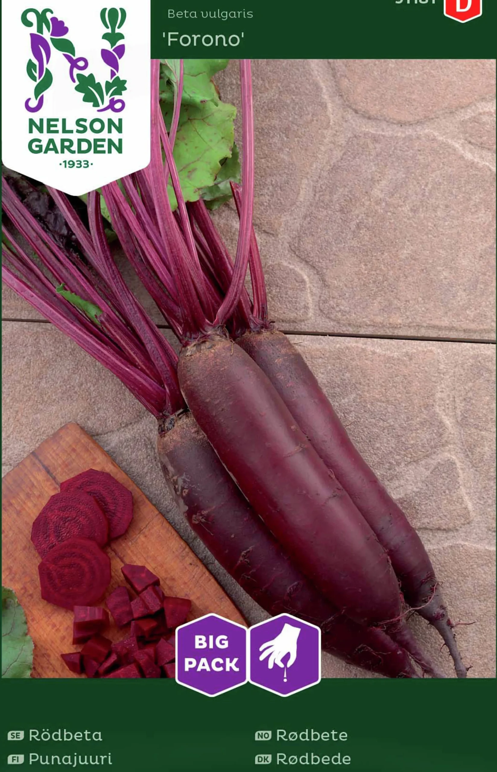 Fröer Rödbeta Forono Avlång Big Pack>Nelson Garden Hot