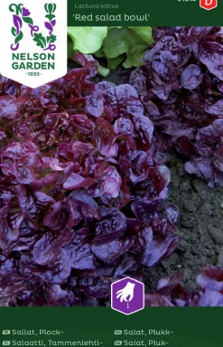 Fröer Sallat Plock- Red Salad Bowl Röd>Nelson Garden Outlet