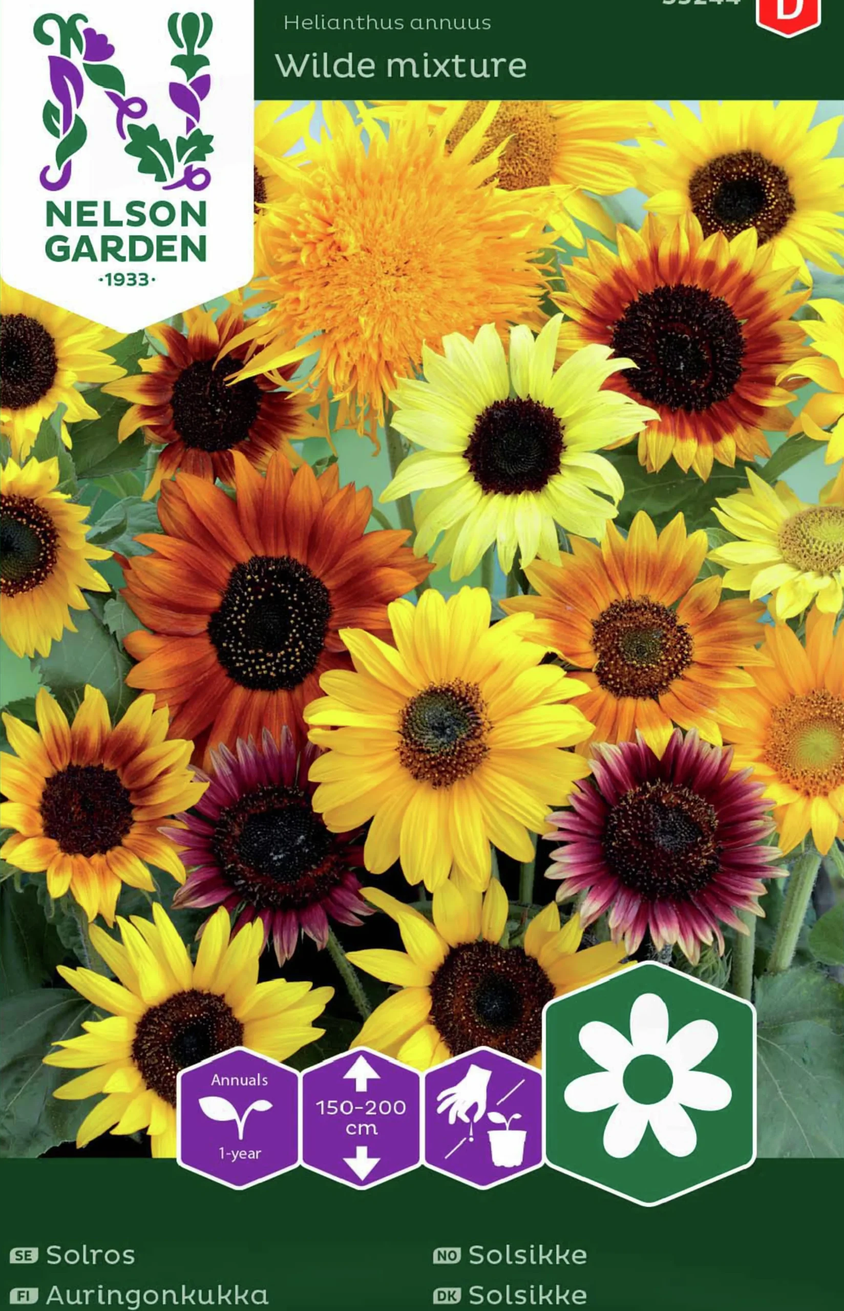 Fröer Solros Blandade Sorter Hög>Nelson Garden Discount