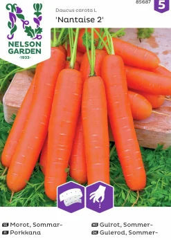 Fröer Sommarmorot Nantaise 2 Såband>Nelson Garden Sale