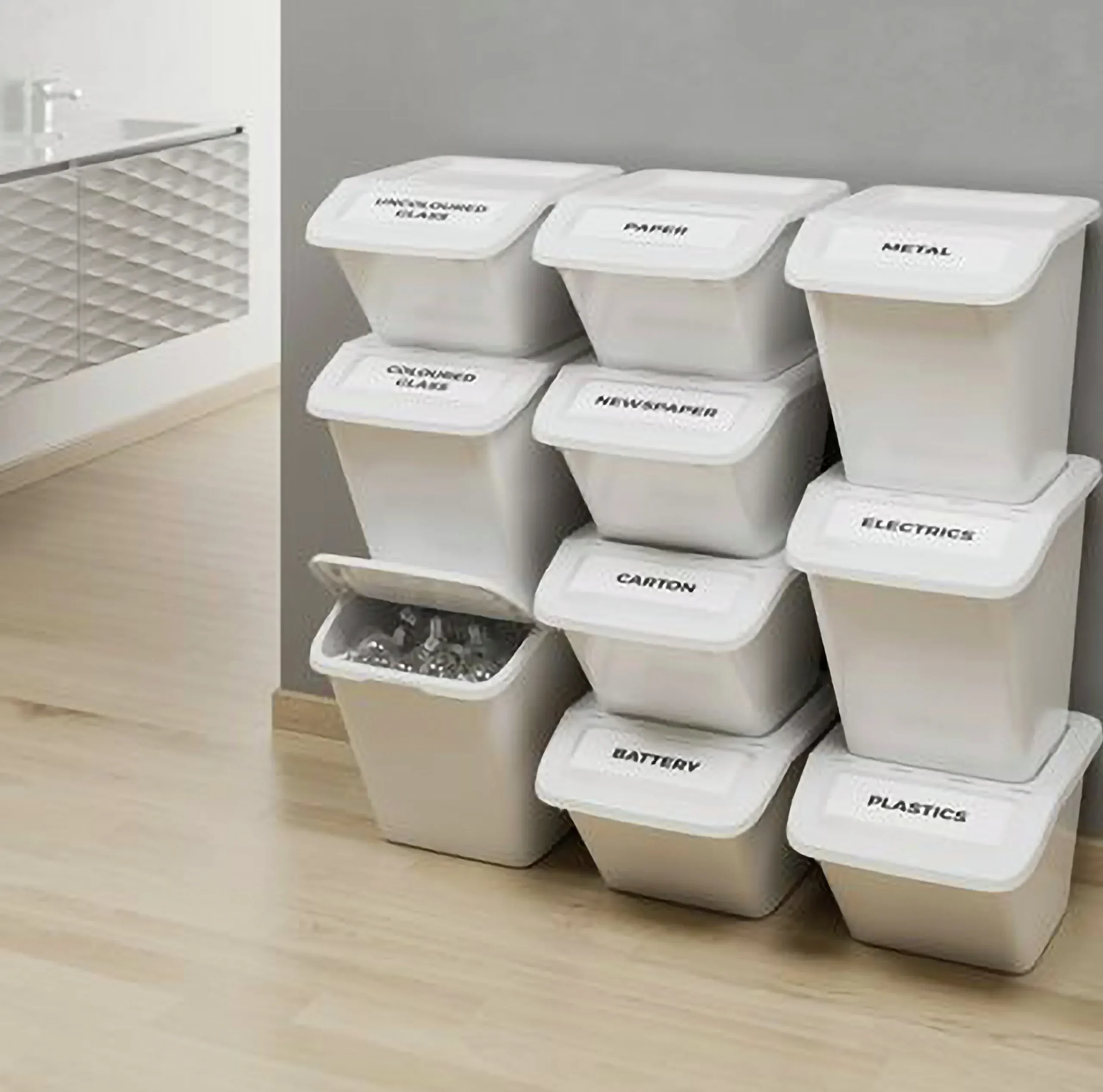 Förvaringsbox FrontBox med lock>Nordiska Plast