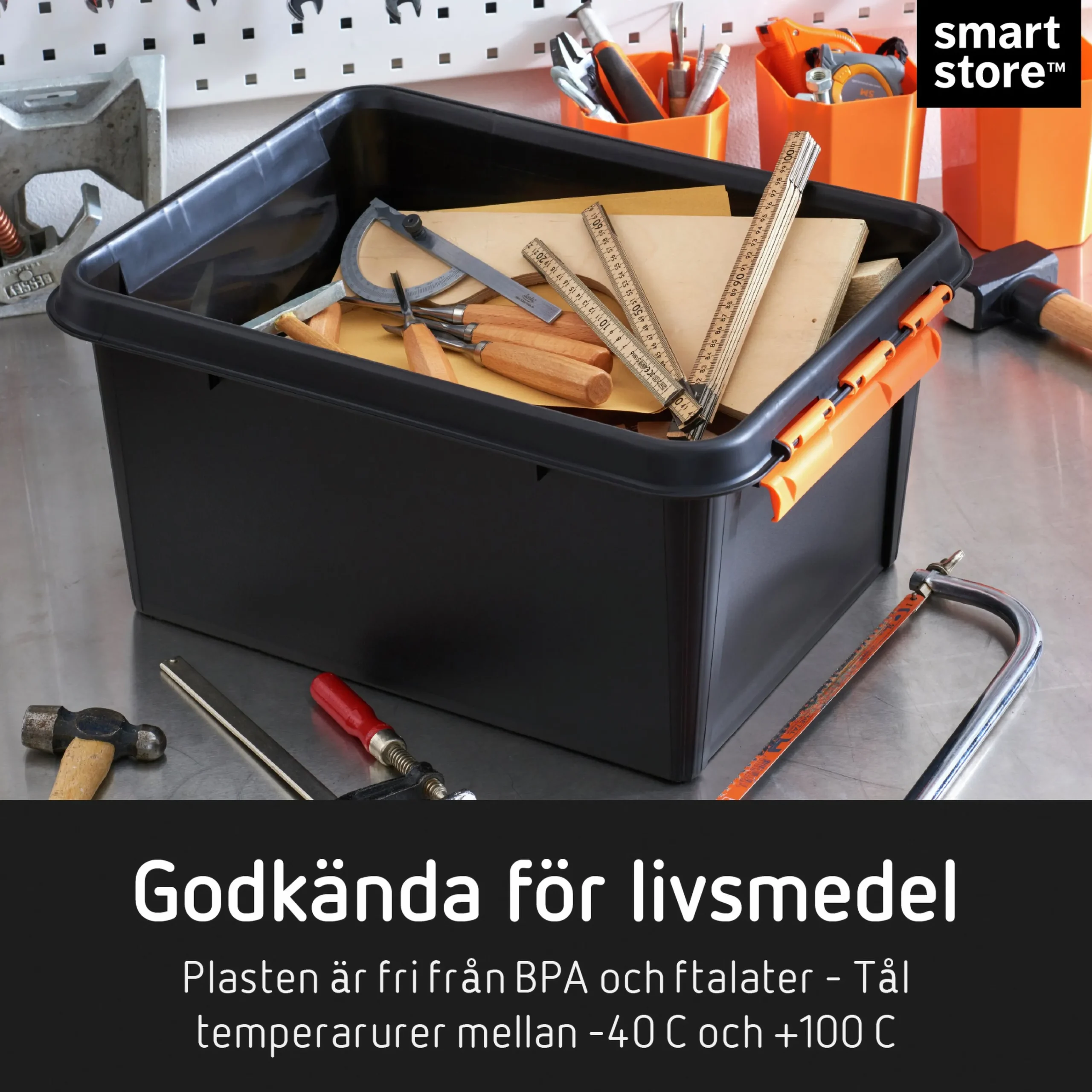 Förvaringsbox SmartStore PRO 31 med lock 32L>Orthex Online