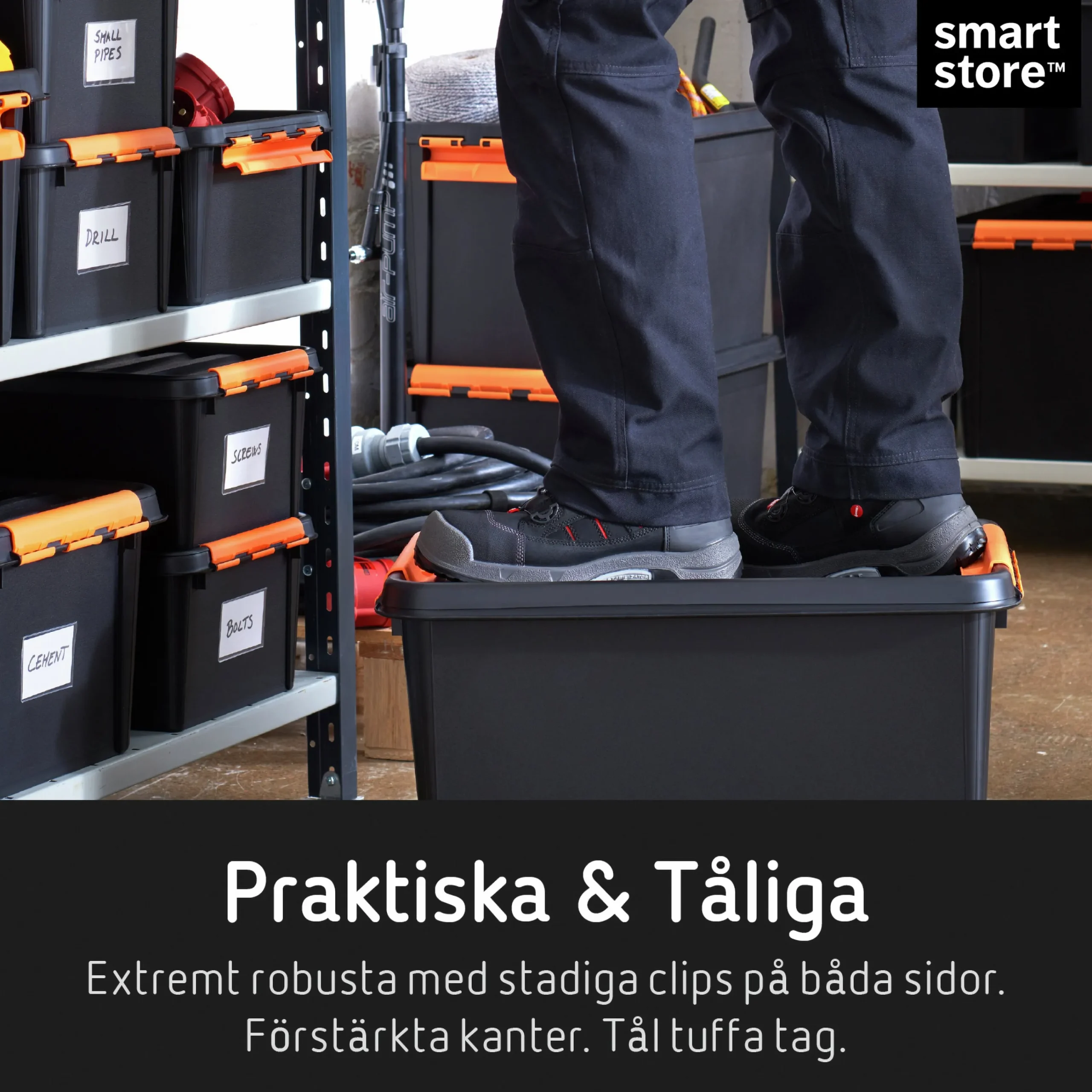 Förvaringsbox SmartStore PRO 31 med lock 32L>Orthex Online