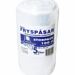 Fryspåsar sidoinvikta 5L 30x45cm 100-p><noscript><img width=