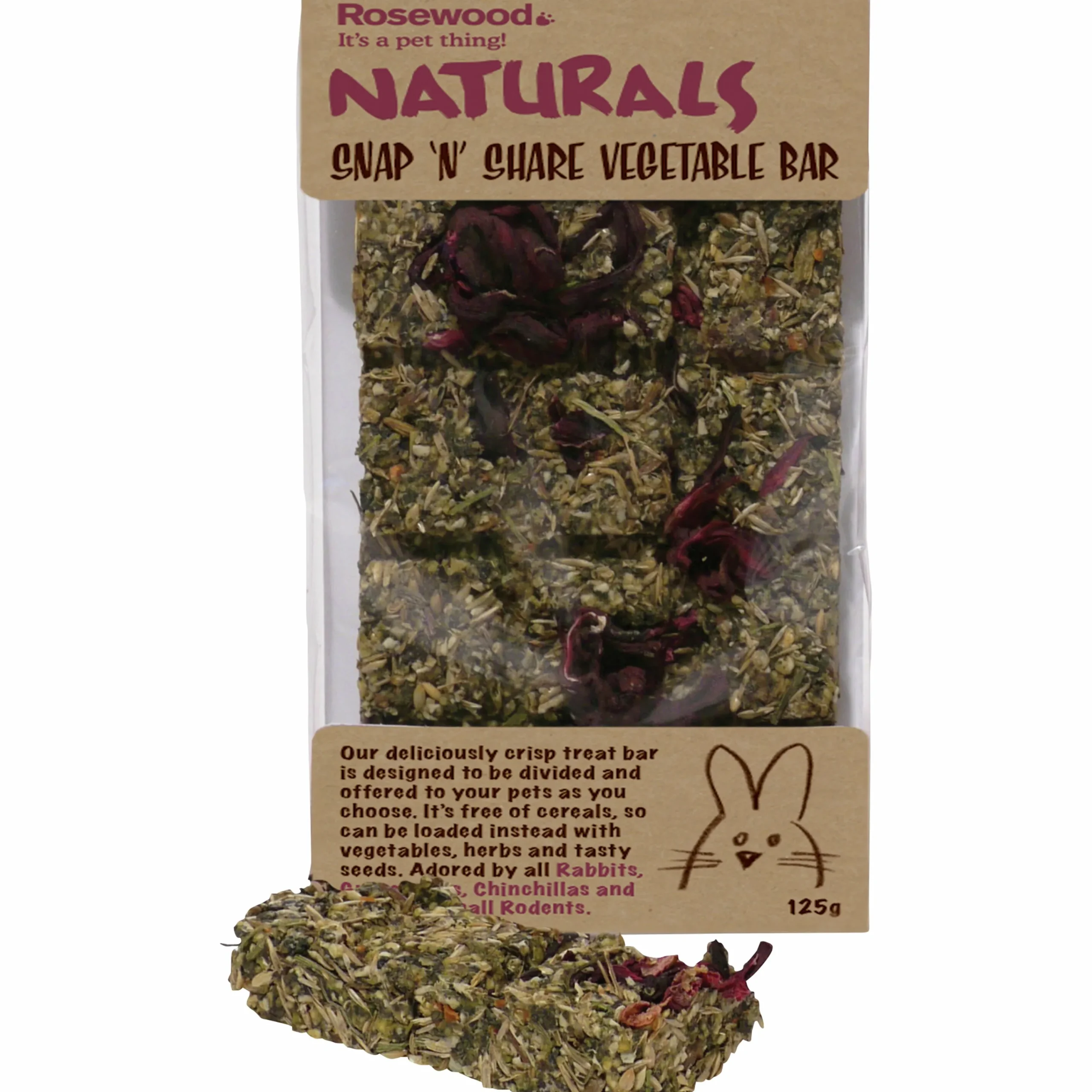 Gnagargodis Snap 'n' Share Vegetable Bar 125g>Rosewood New