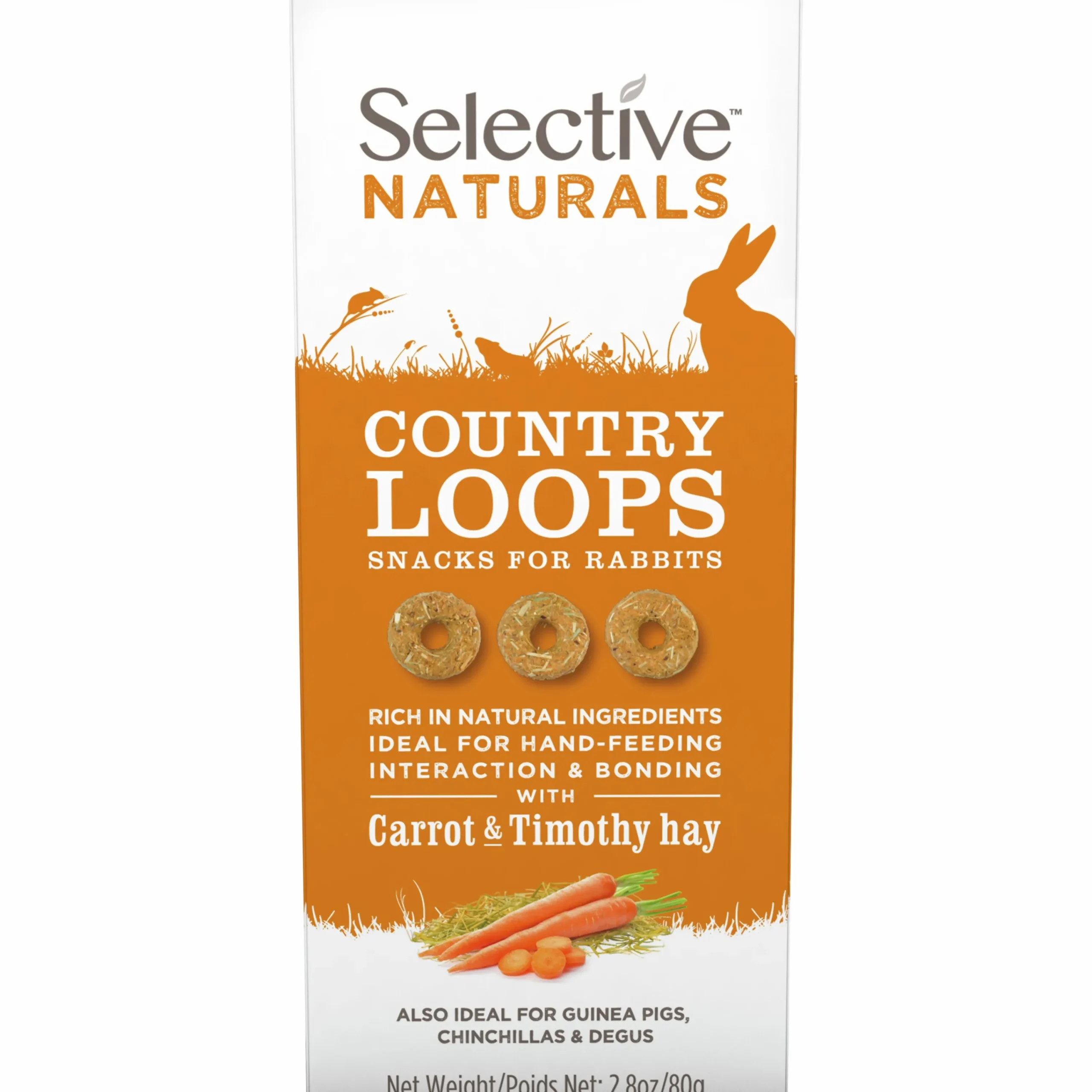 Gnagargodis Country Loops Morot/Timotej 80g>Selective New