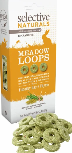 Gnagargodis Meadow Loops Hö/Timjan 80g>Selective New
