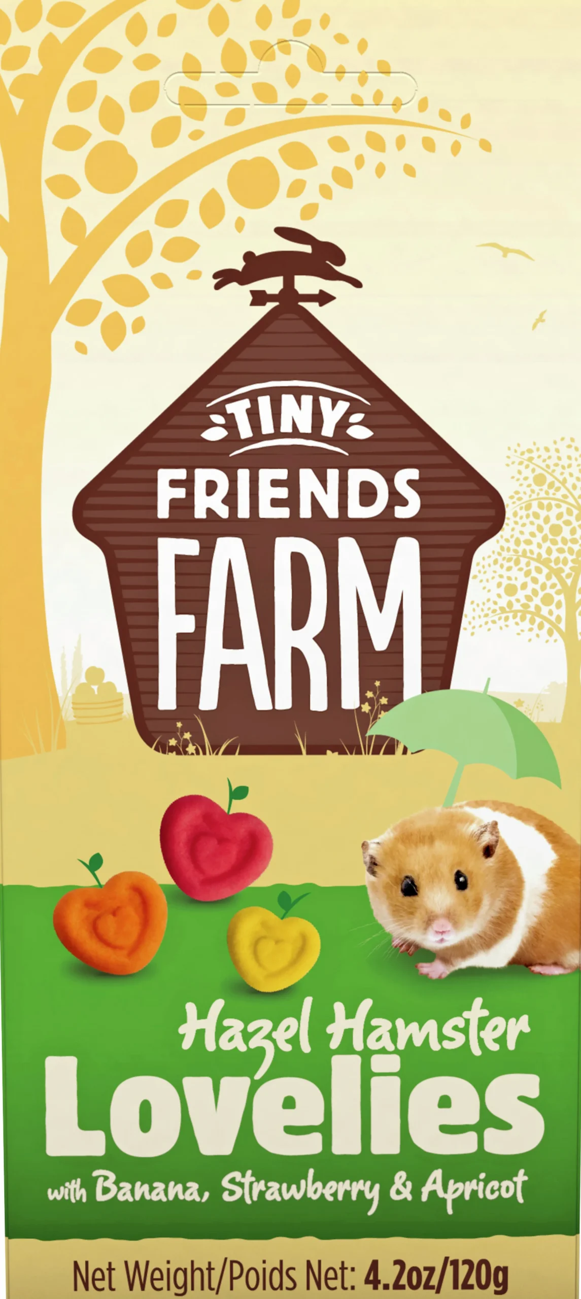 Gnagargodis Tiny Friends Hazel Hamster Lovelies Frukt 120g>Tiny Friends Farm