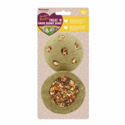 Gnagarleksak Treat 'n' Gnaw Bunny Buns 8cm 2-p>Rosewood Clearance