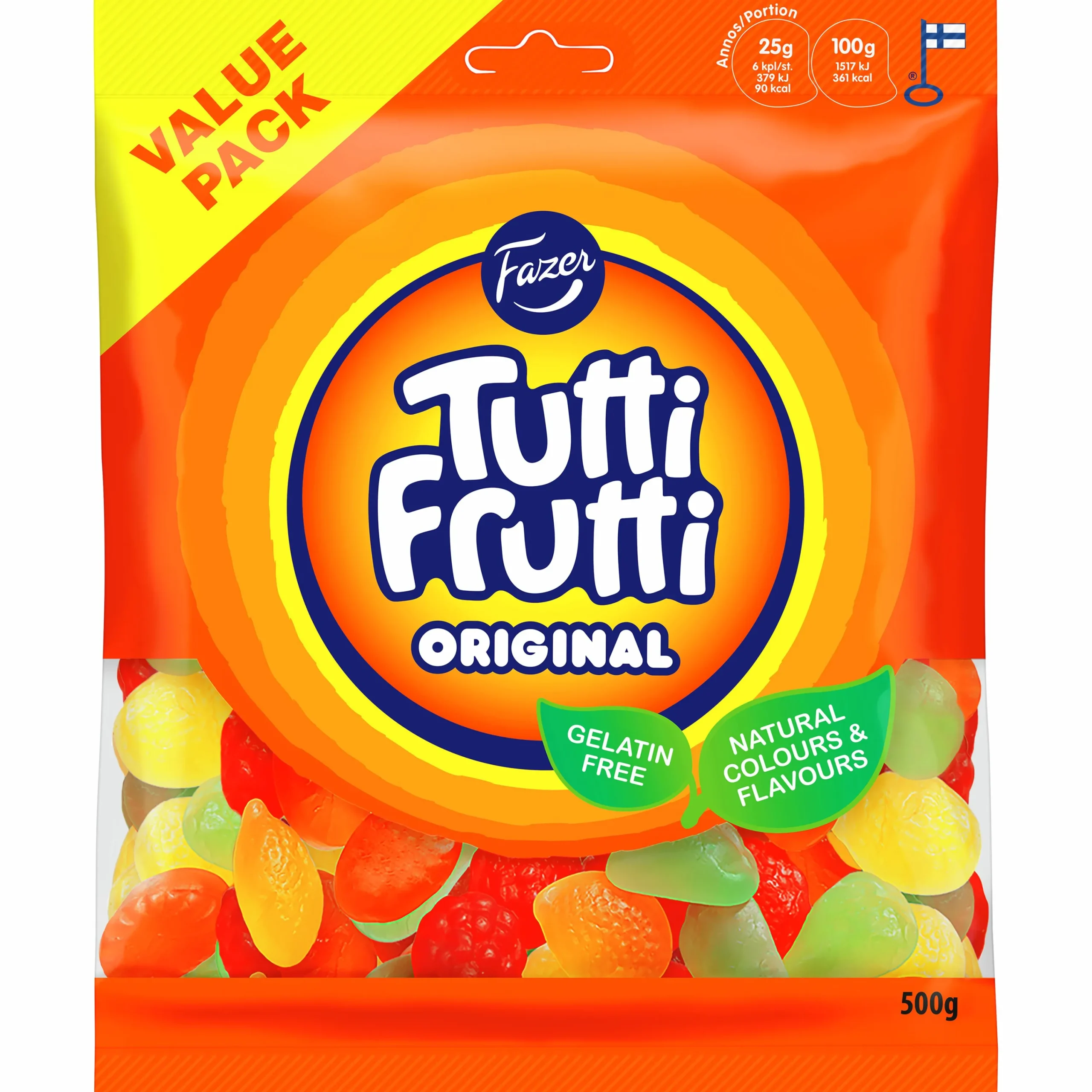 Godis Tutti Frutti 500g>Fazer Hot