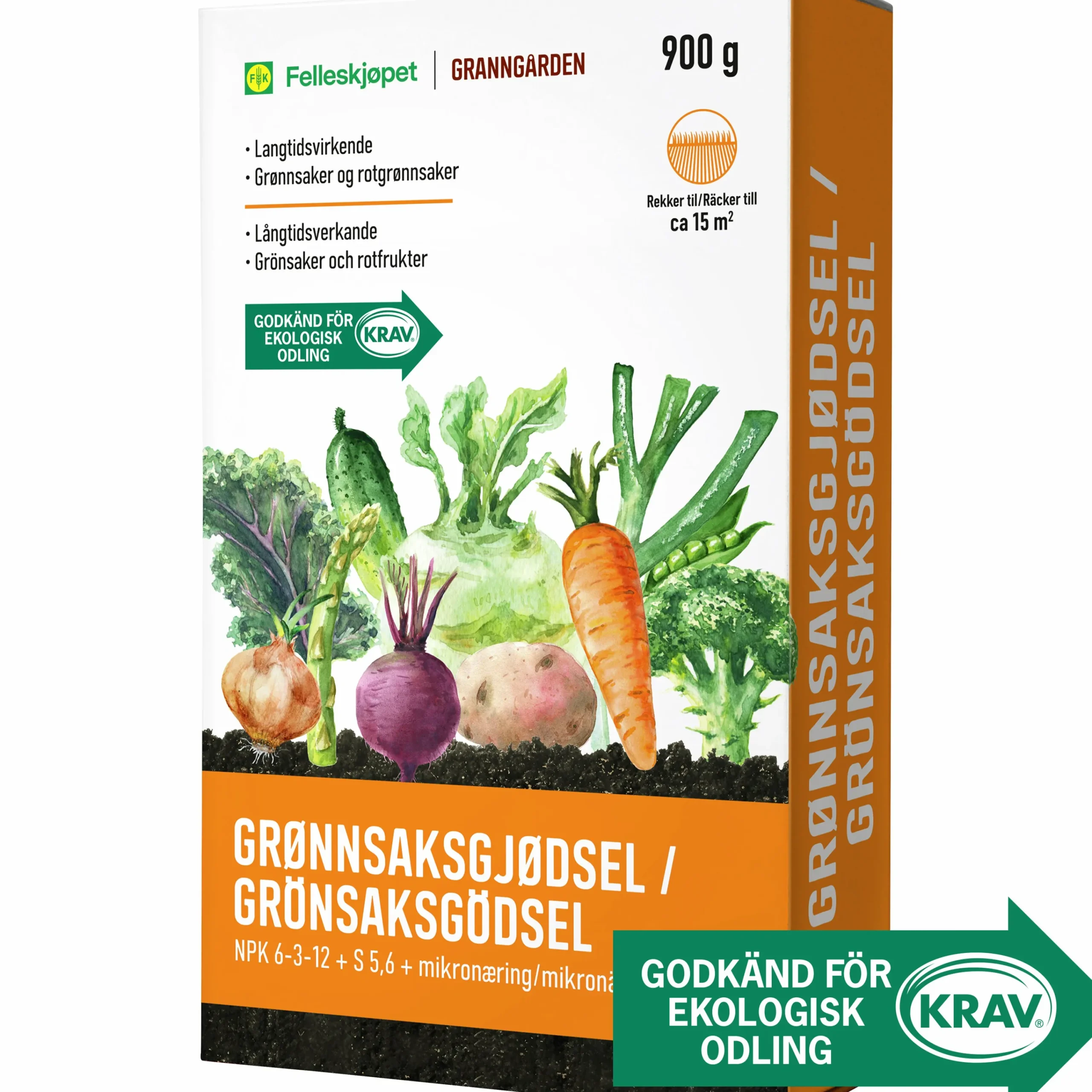 Grönsaksgödsel KRAV 900g>Granngården Discount